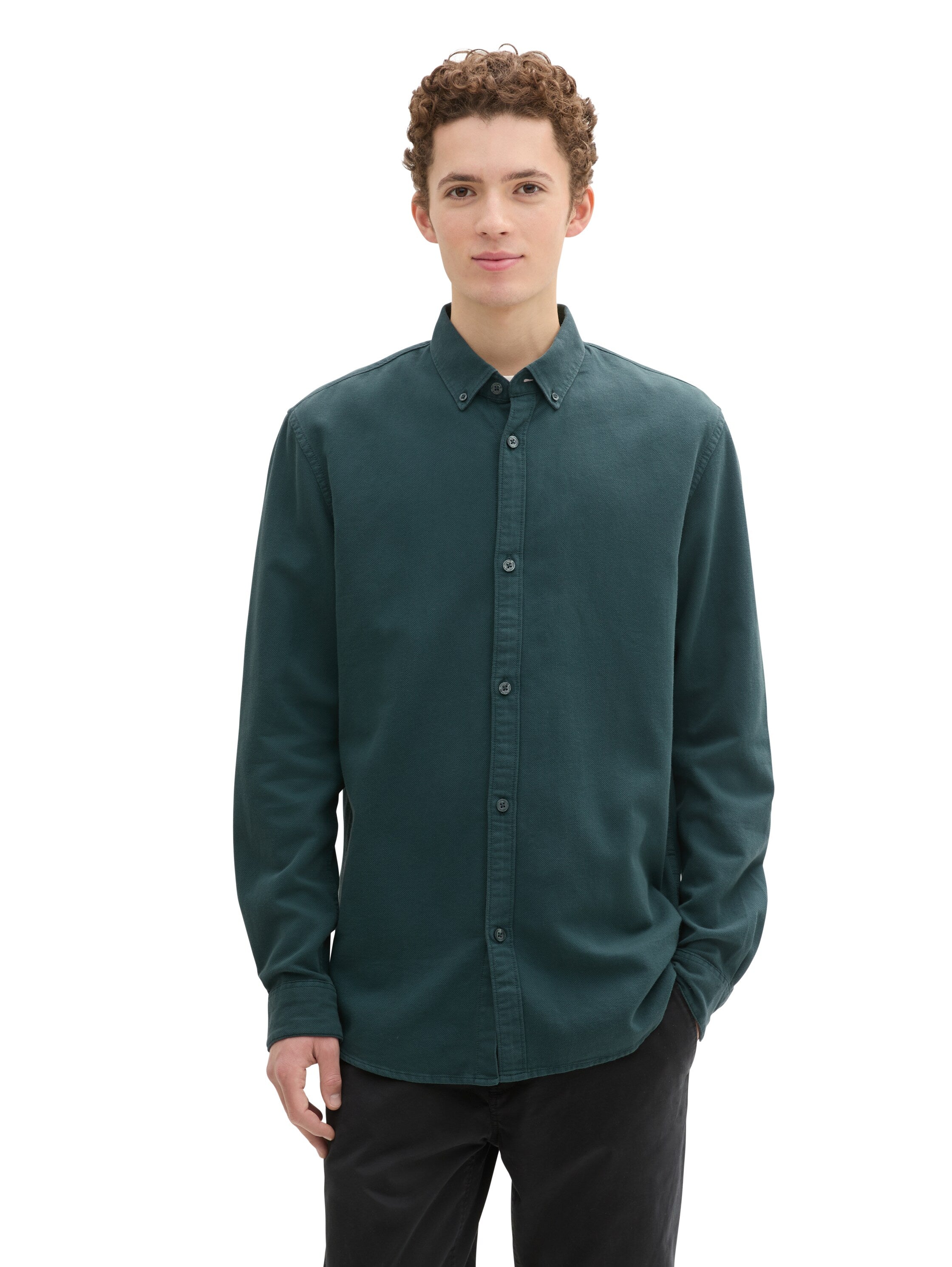 Tom Tailor Dark Green Casual Shirt