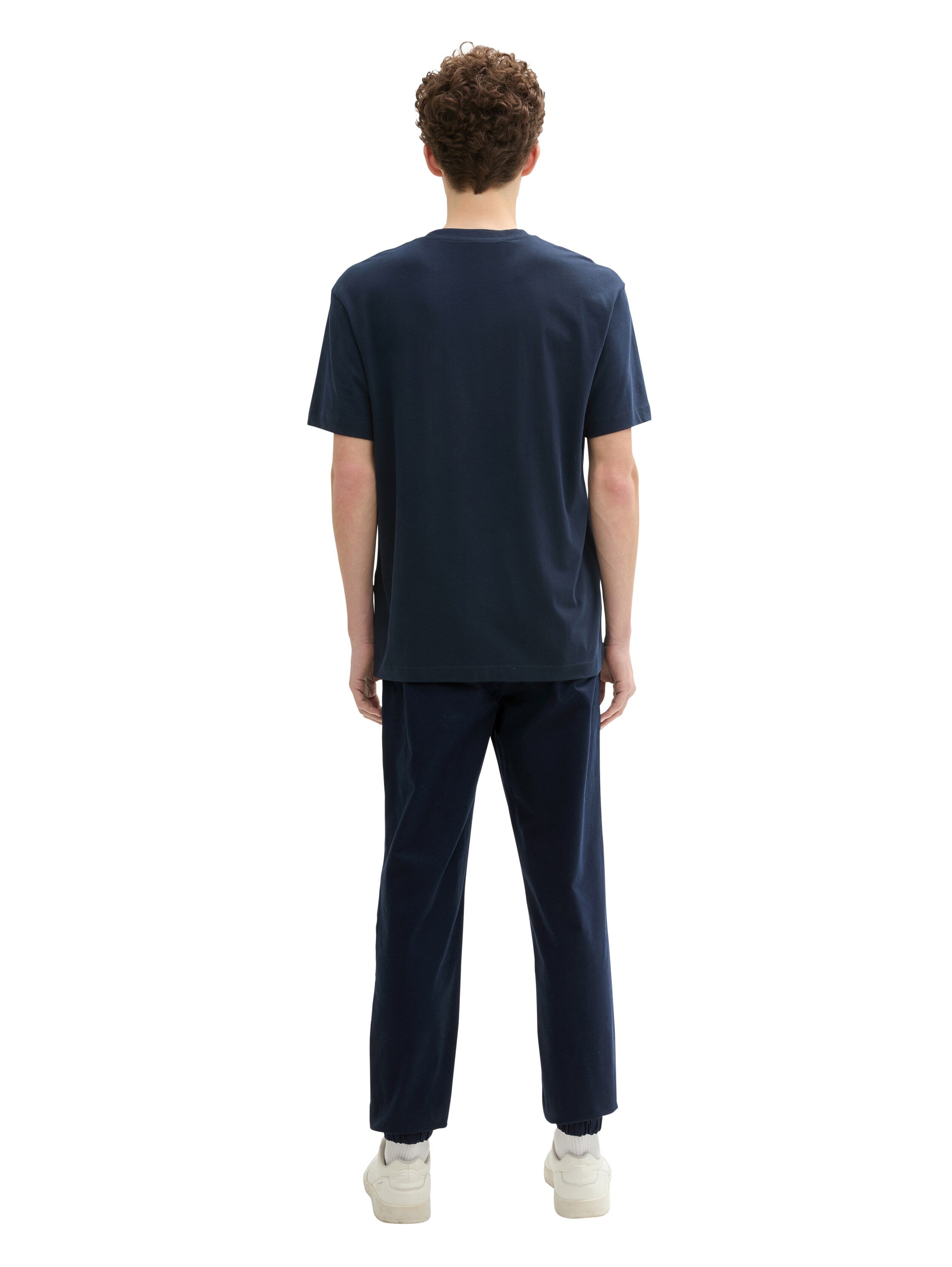 Tom Tailor Navy Casual Jogger With Elastic Waist