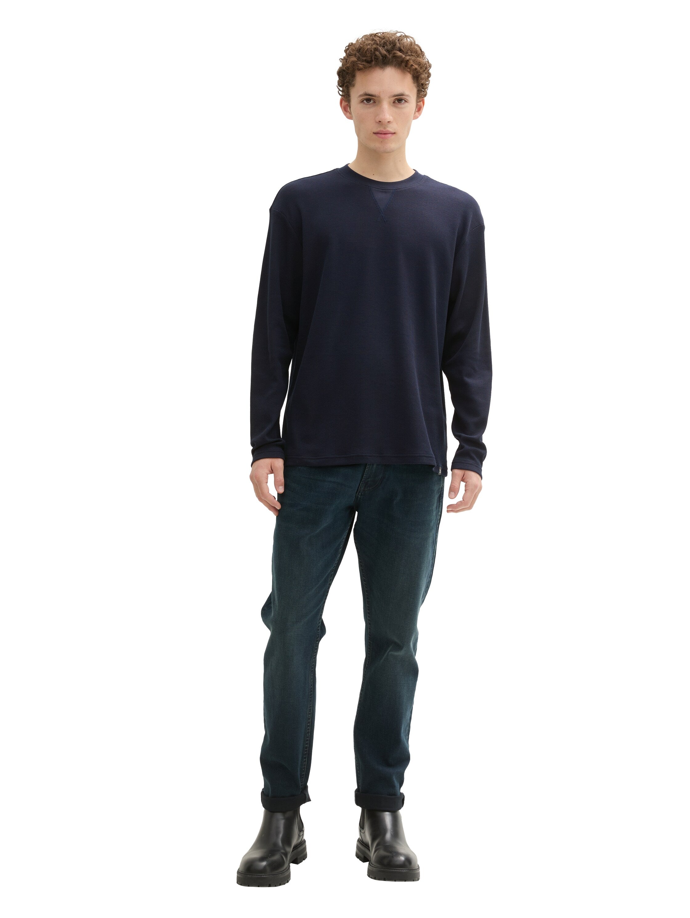 Tom Tailor Navy Long Sleeved T-shirt