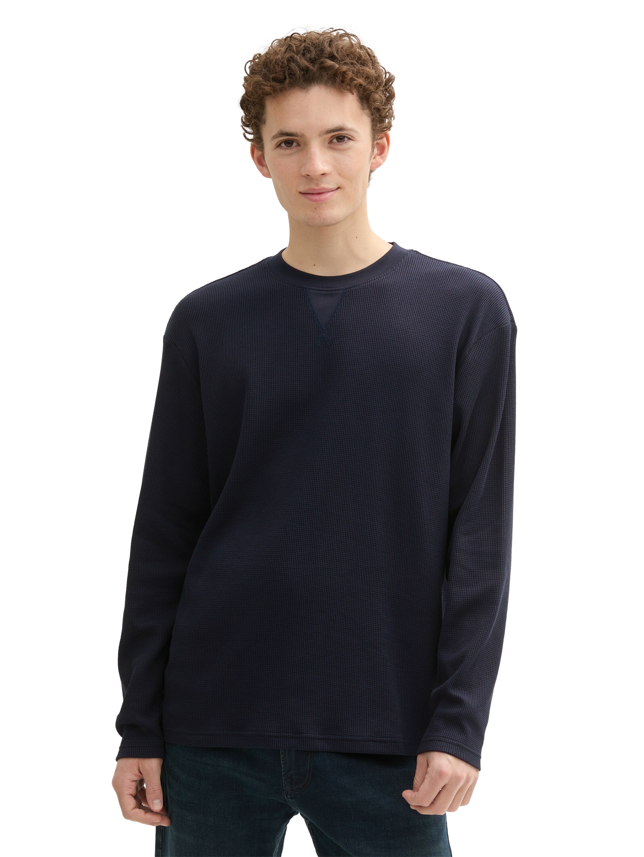 Tom Tailor Navy Long Sleeved T-shirt