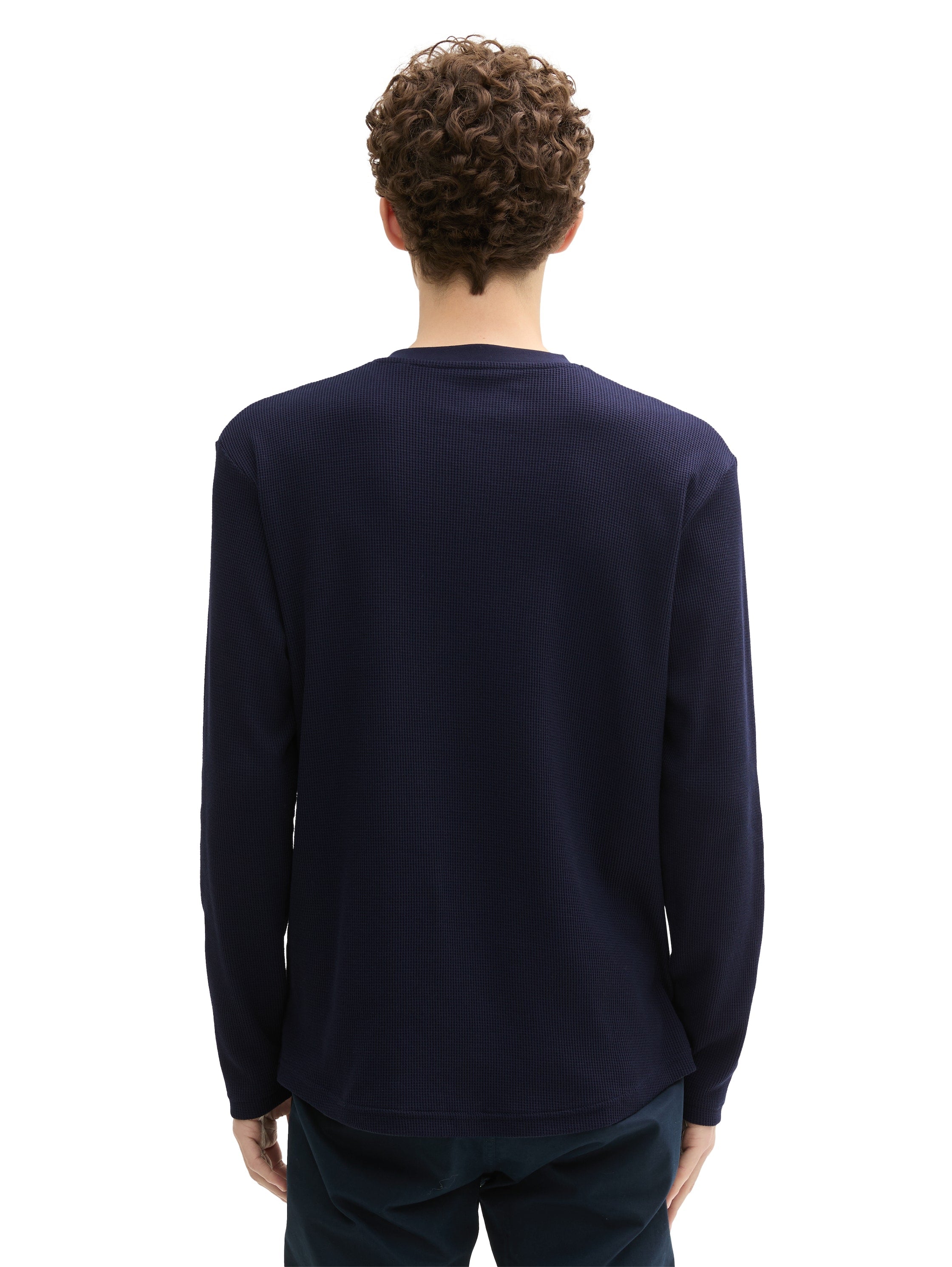 Tom Tailor Navy Textured T-shirt