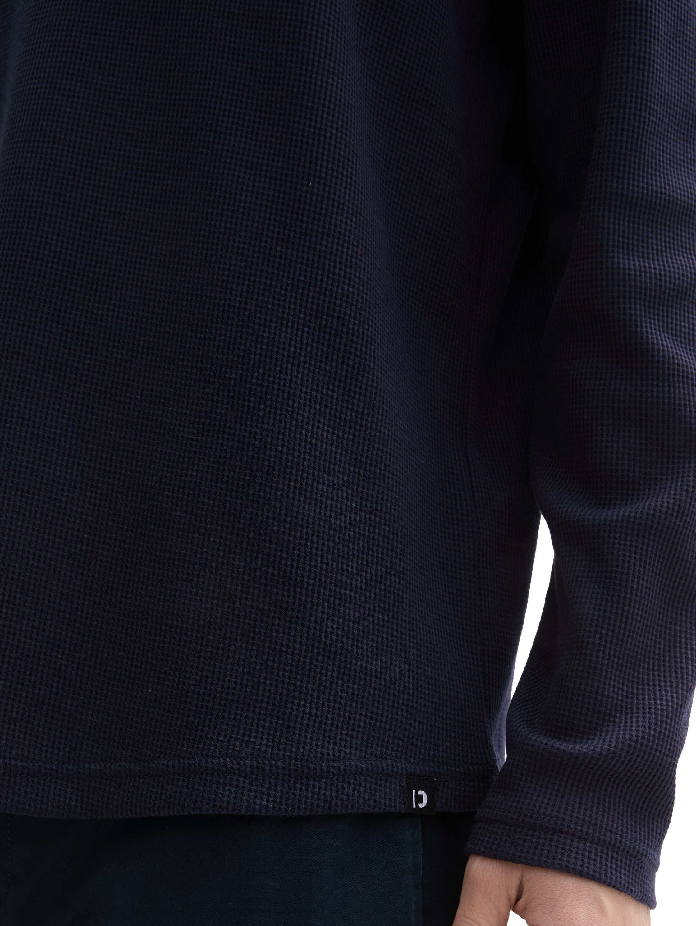 Tom Tailor Navy Textured T-shirt