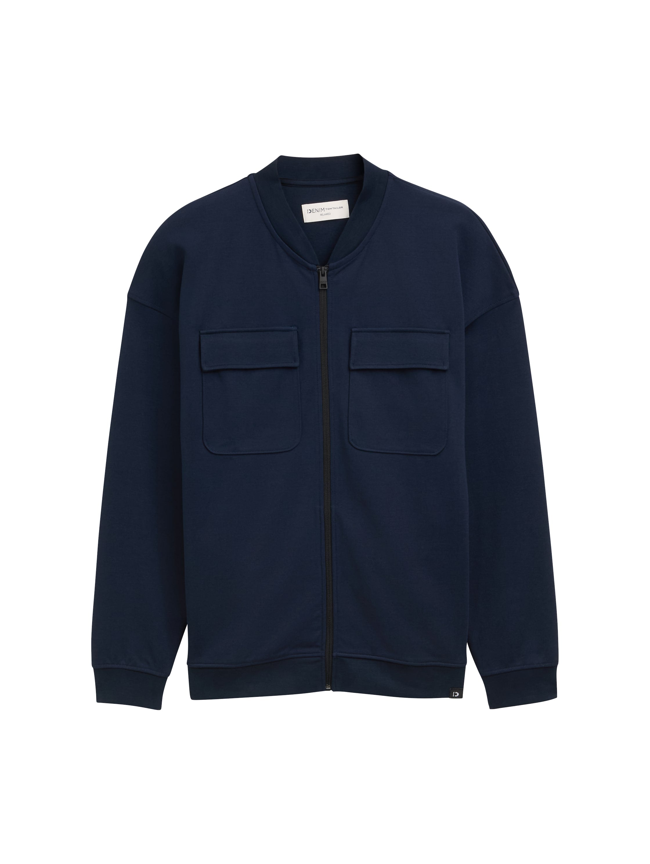 Tom Tailor Navy Jacket With Zipper To Close