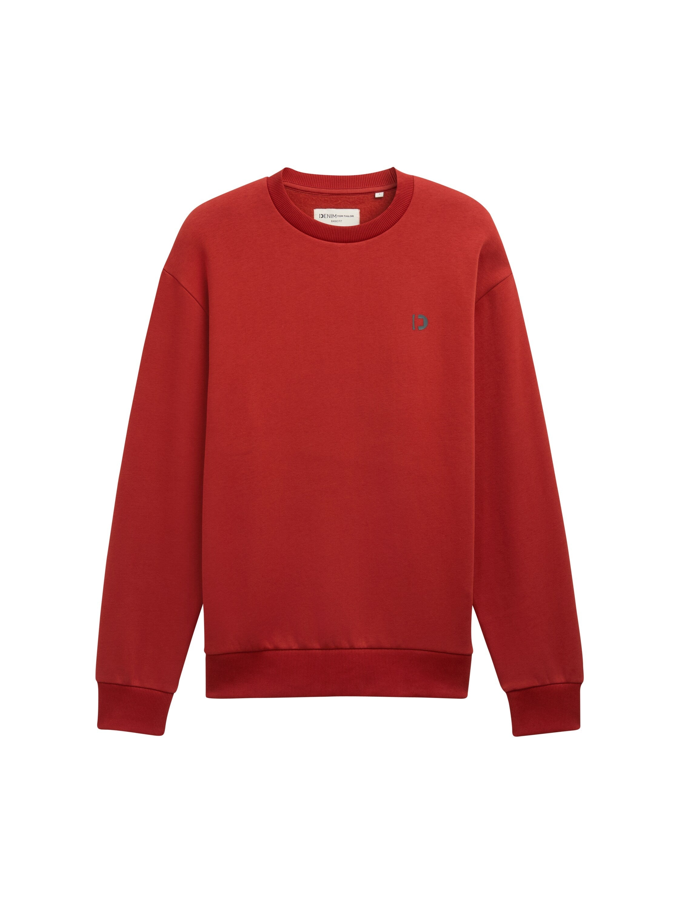 Tom Tailor Red Sweater With A Logo Print