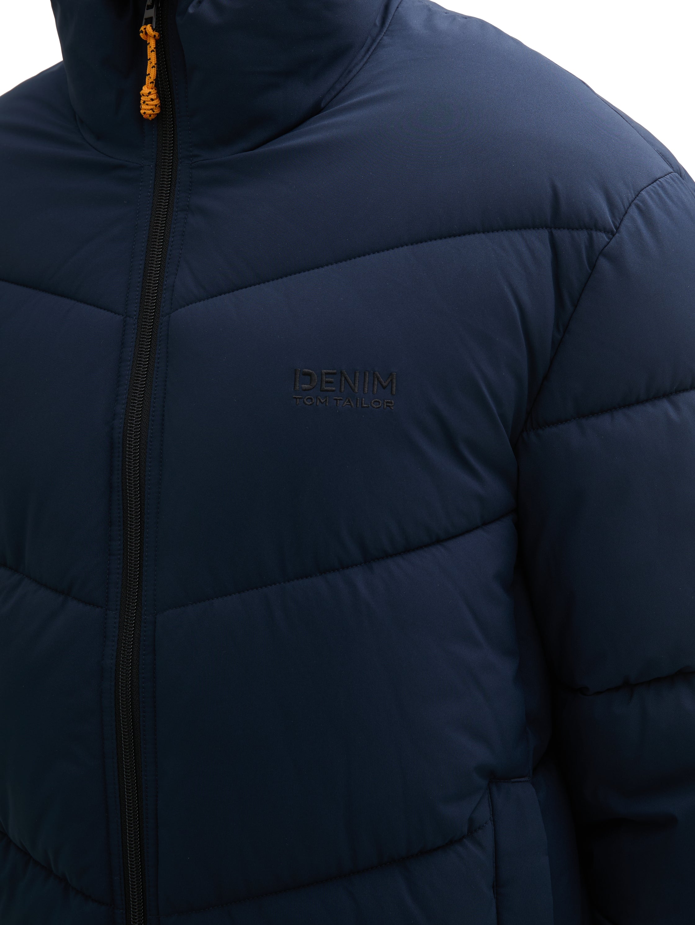 Tom Tailor Water-Repellent Navy Puffer Jacket