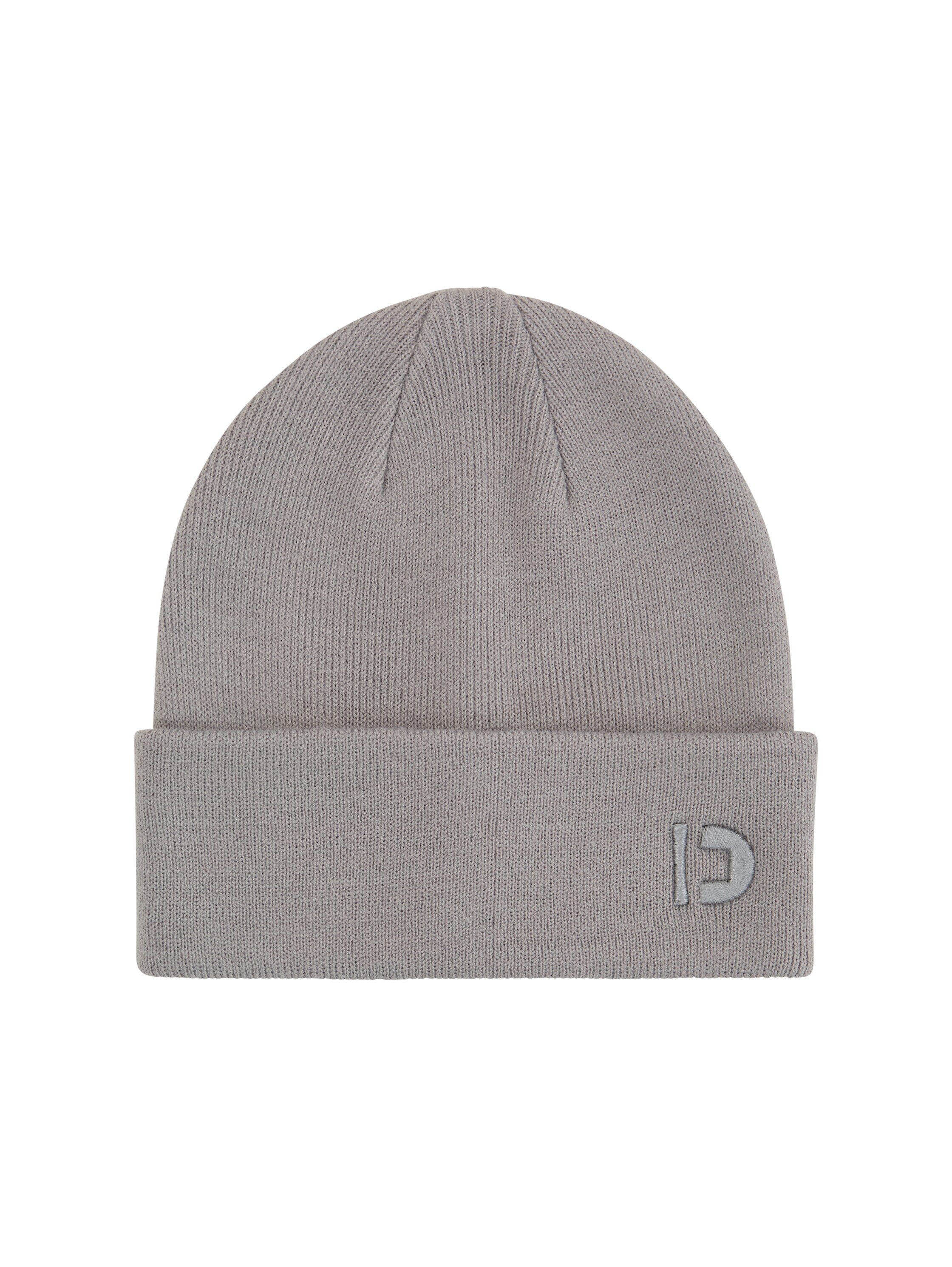 Tom Tailor Light Grey Beanie With Logo Embroidery