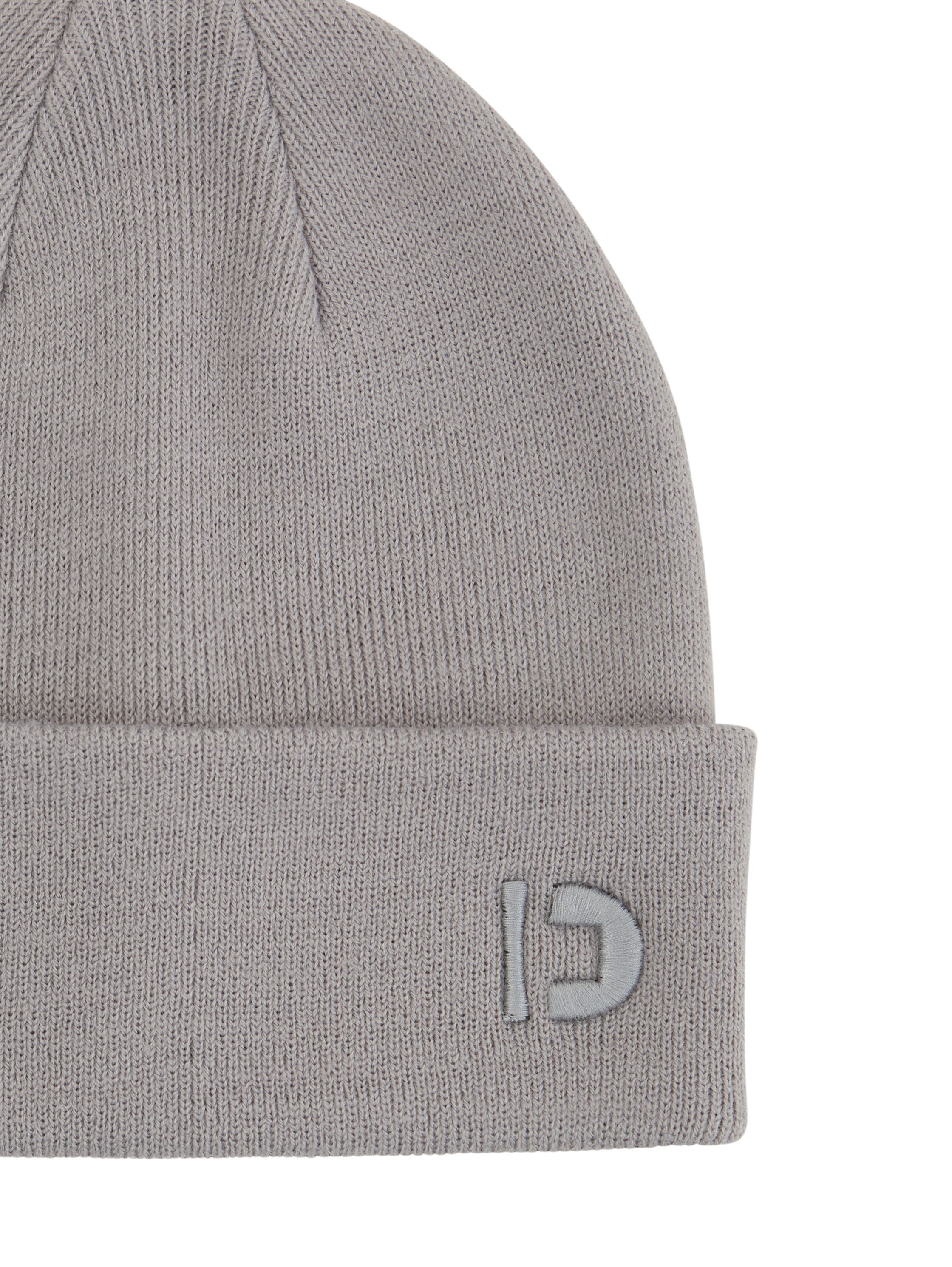 Tom Tailor Light Grey Beanie With Logo Embroidery