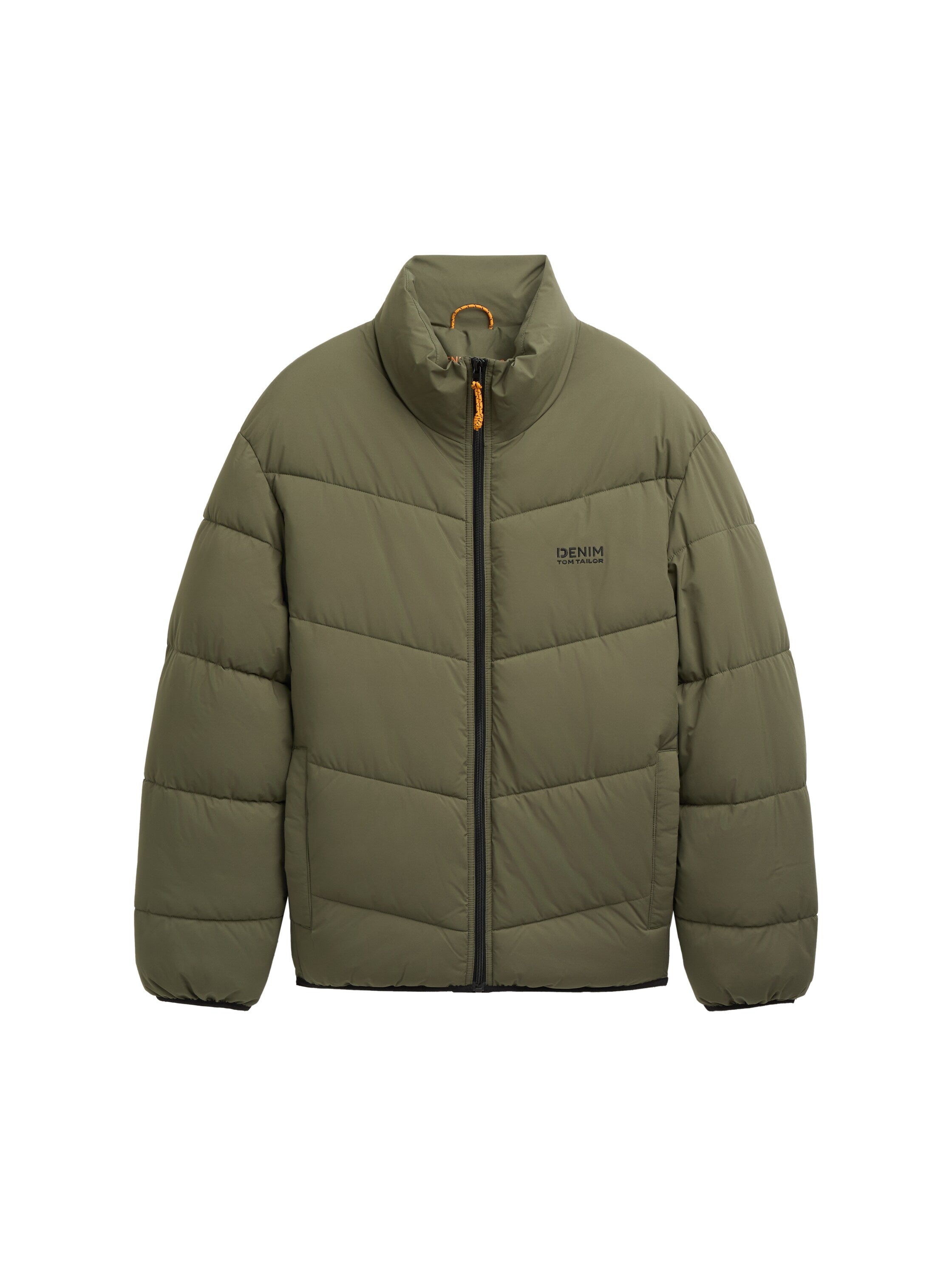 Tom Tailor Water-Repellent Olive Puffer Jacket