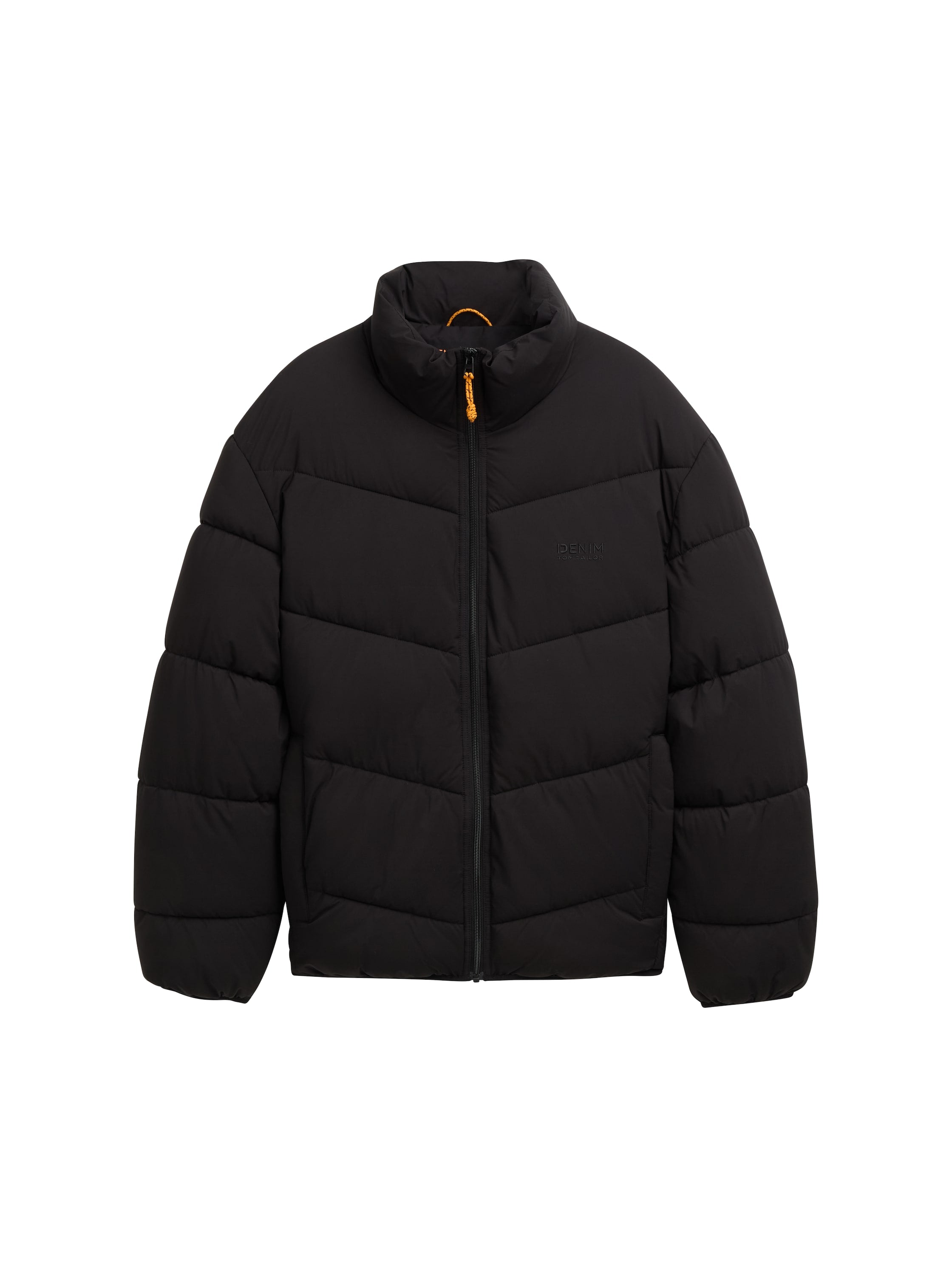 Tom Tailor Water-Repellent Black Puffer Jacket