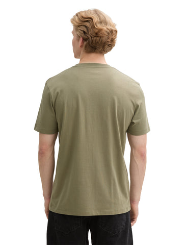 Tom Tailor Khaki T-shirt With Photo Print