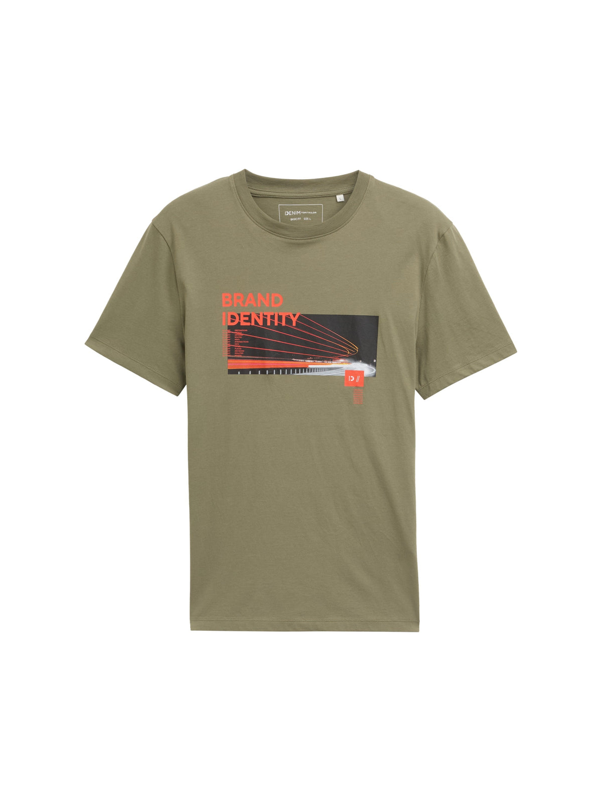 Tom Tailor Khaki T-shirt With Photo Print