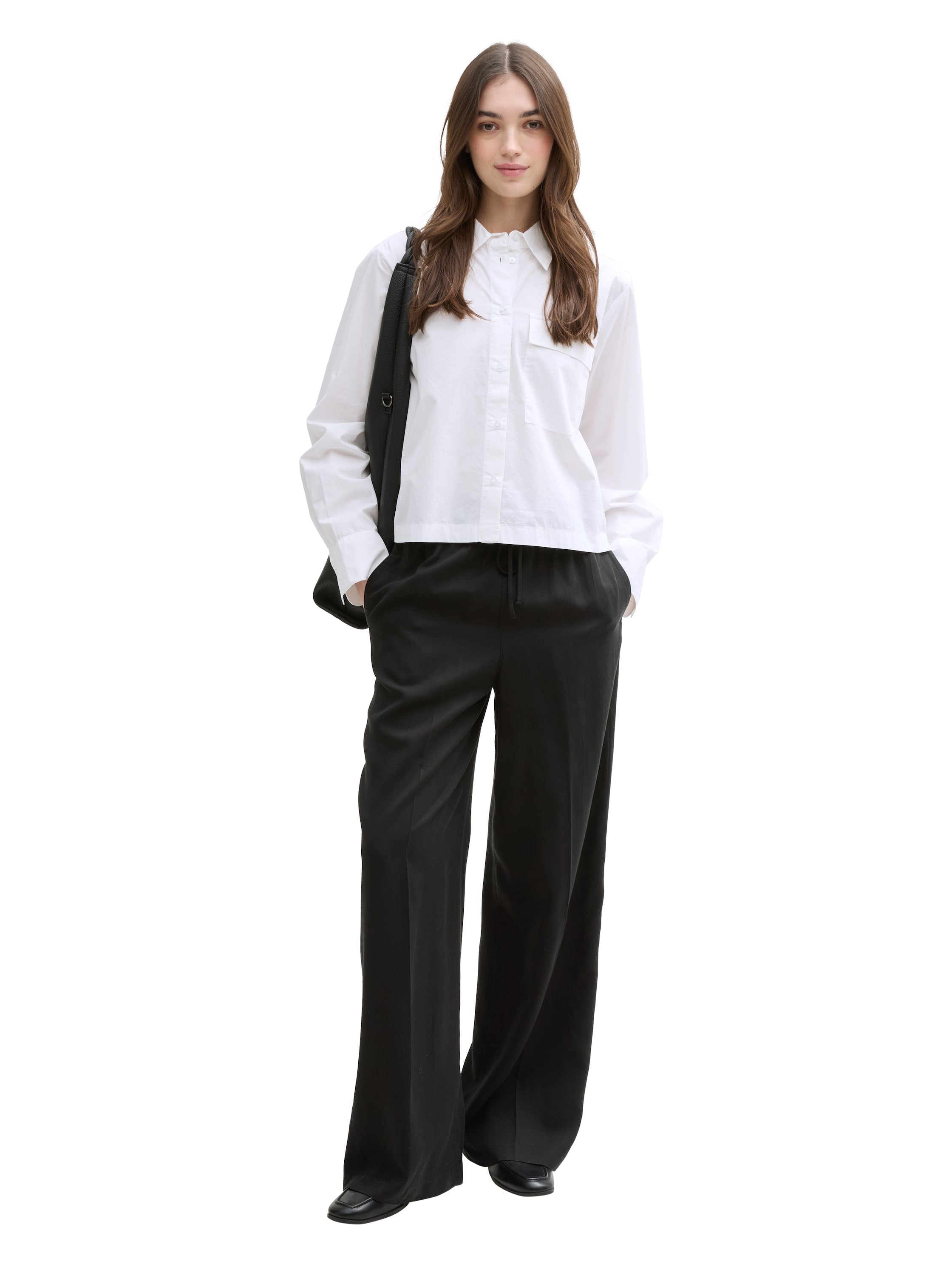 Tom Tailor Boxy Fit White Shirt