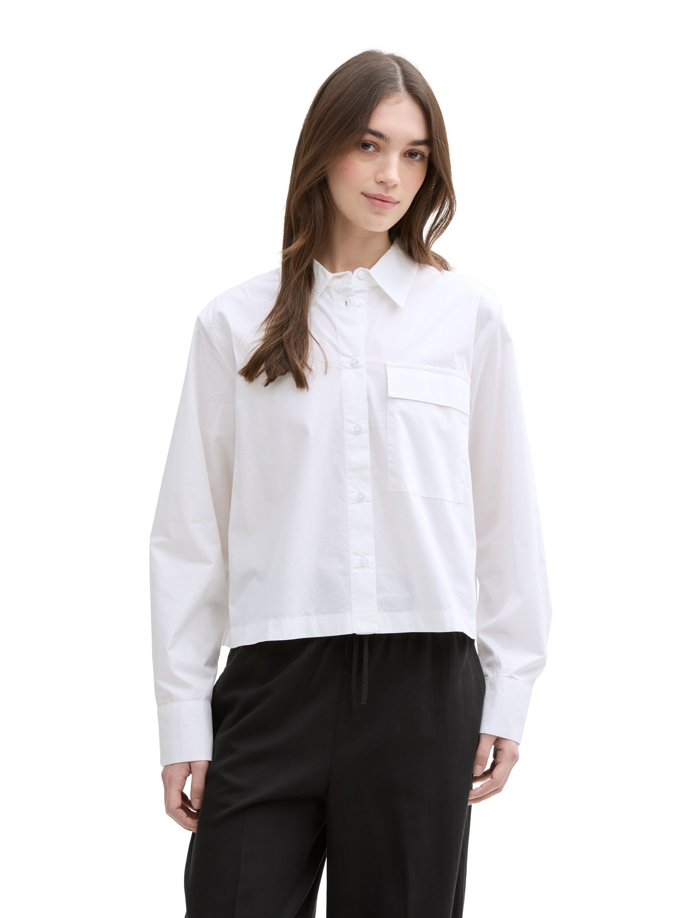 Tom Tailor Boxy Fit White Shirt