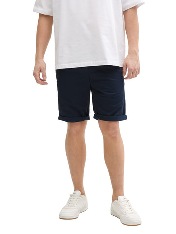 Tom tailor Regular Navy Short With Elasticated Waist Cotton Band