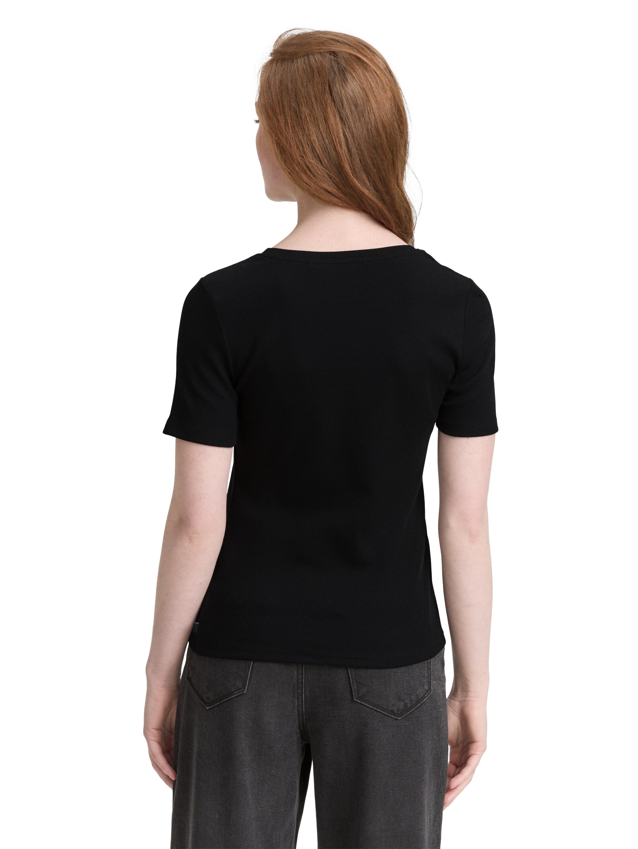 Tom Tailor Black Slim Fit T-shirt