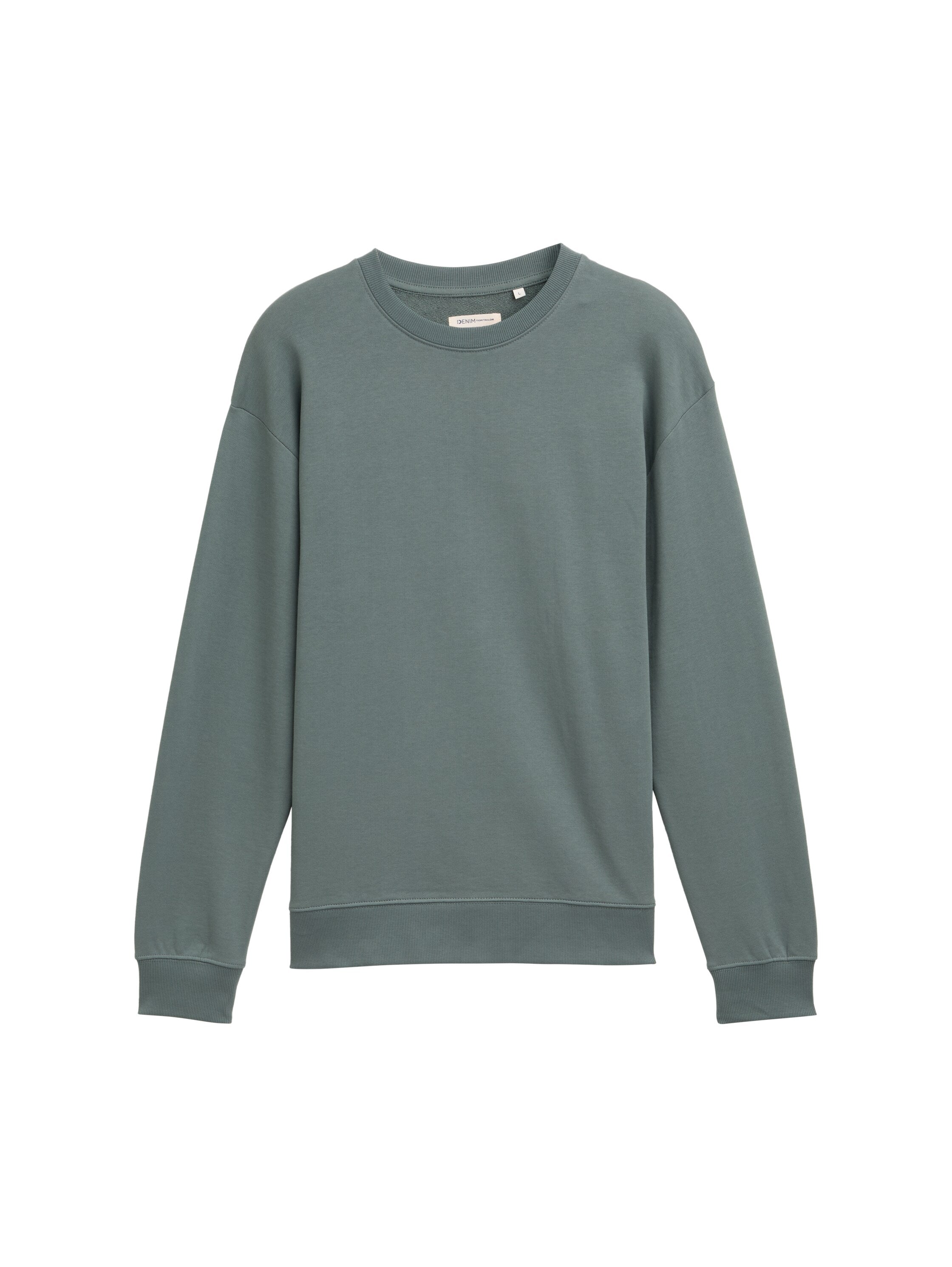 Tom Tailor Mint Grey Cotton Sweater