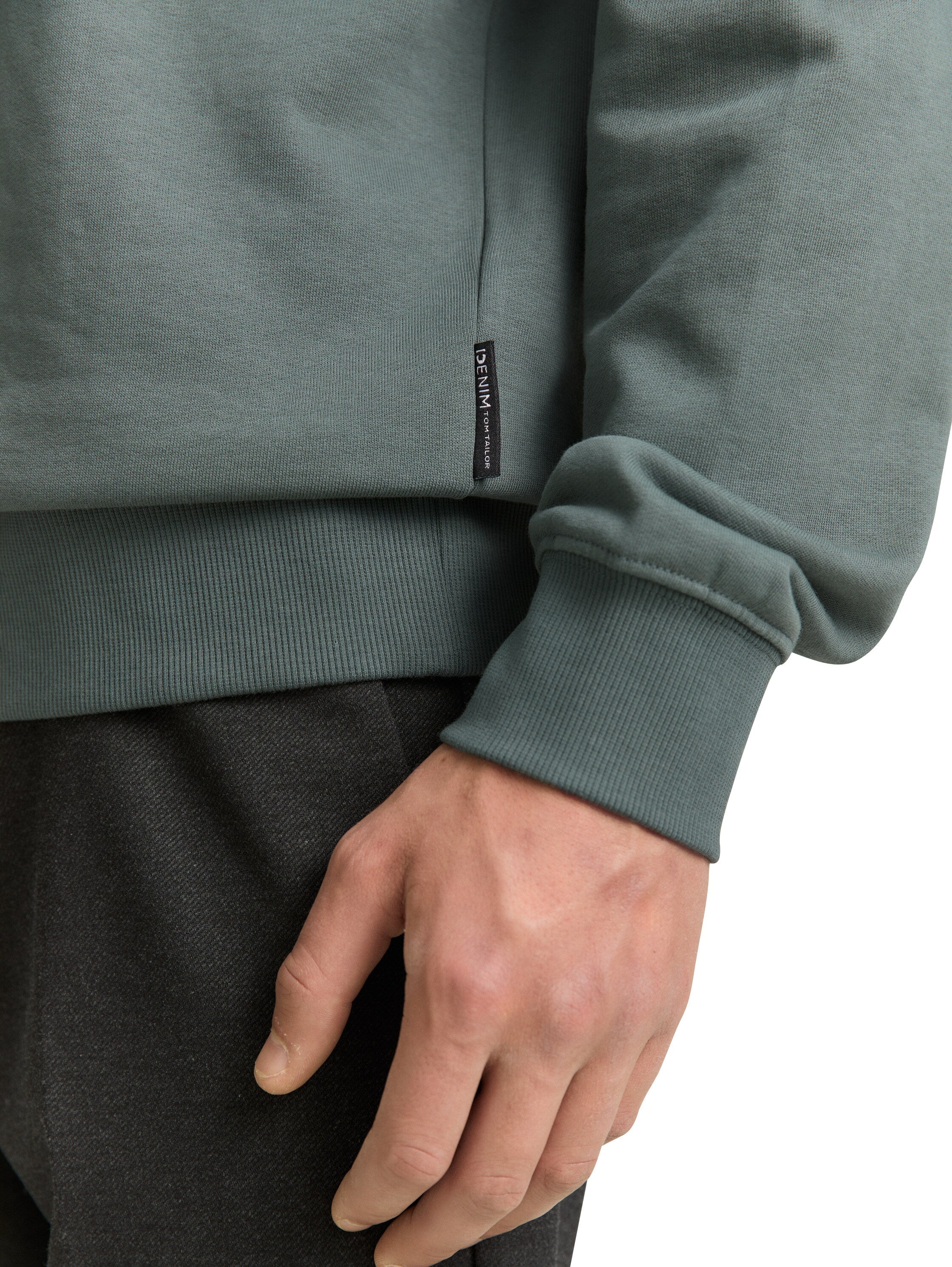 Tom Tailor Mint Grey Cotton Sweater