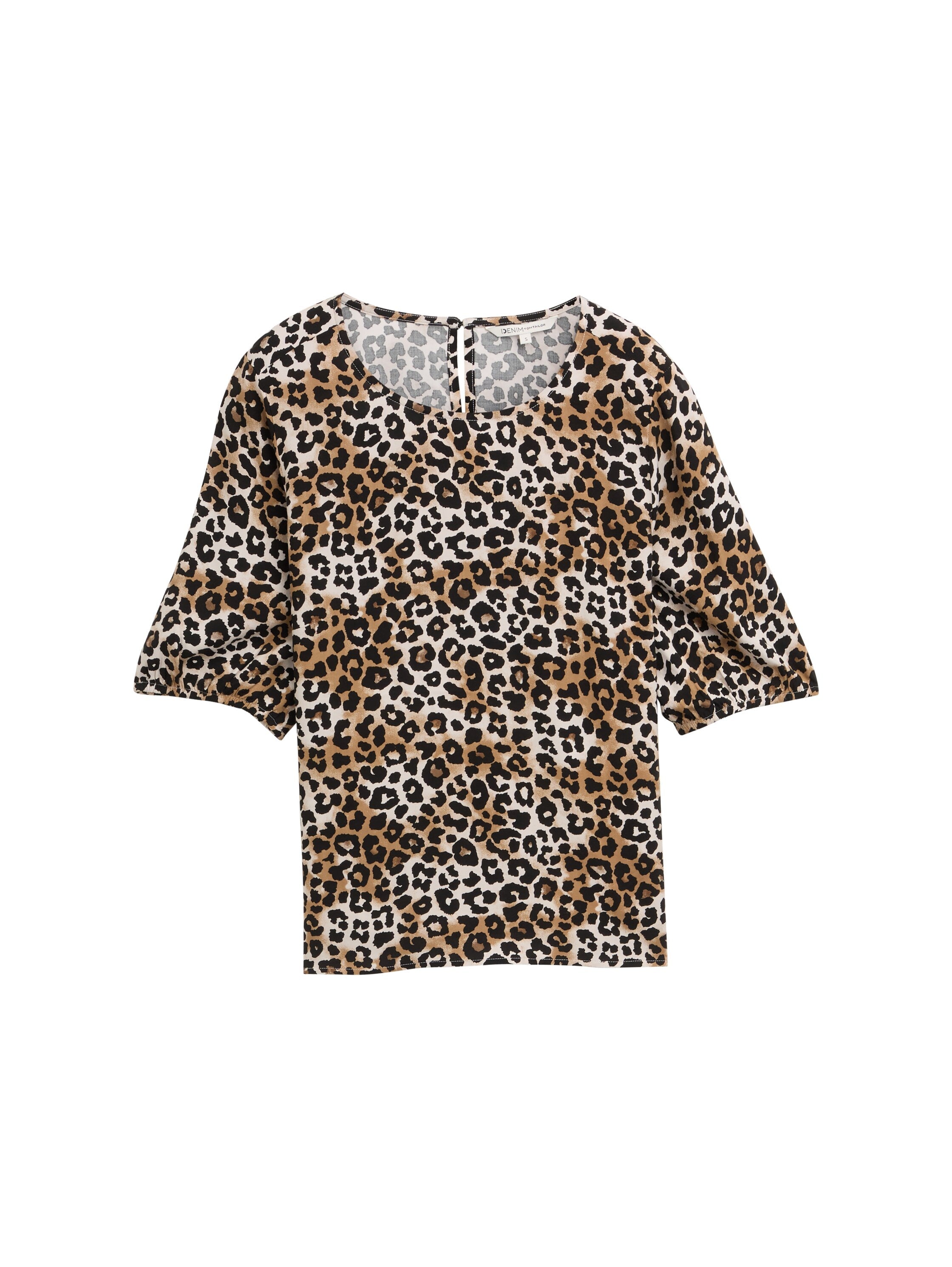 Tom Tailor Round Neck T-shirt With Animal Print