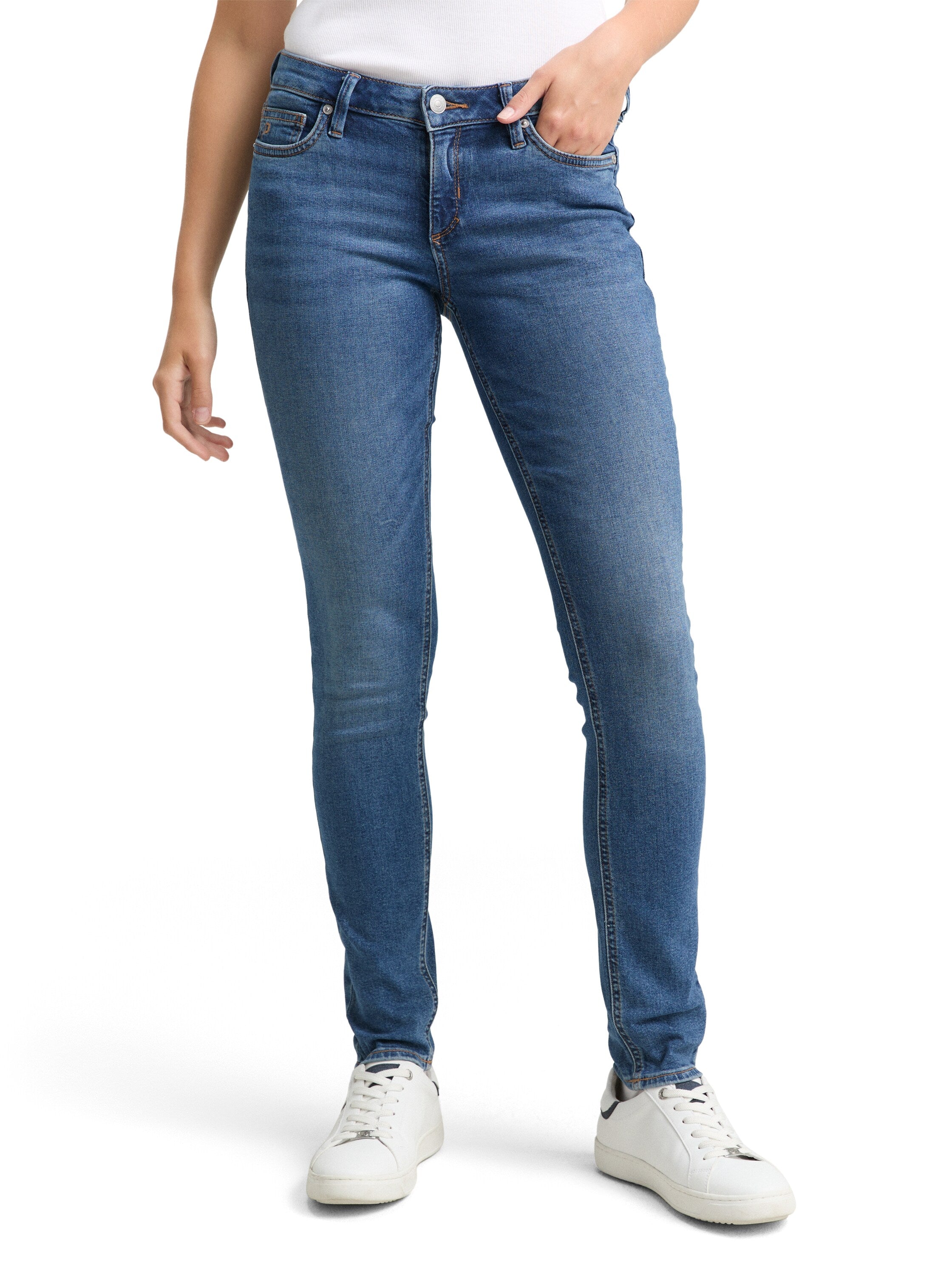 Tom Tailor Mid Stone Blue Denim Skinny Jeans