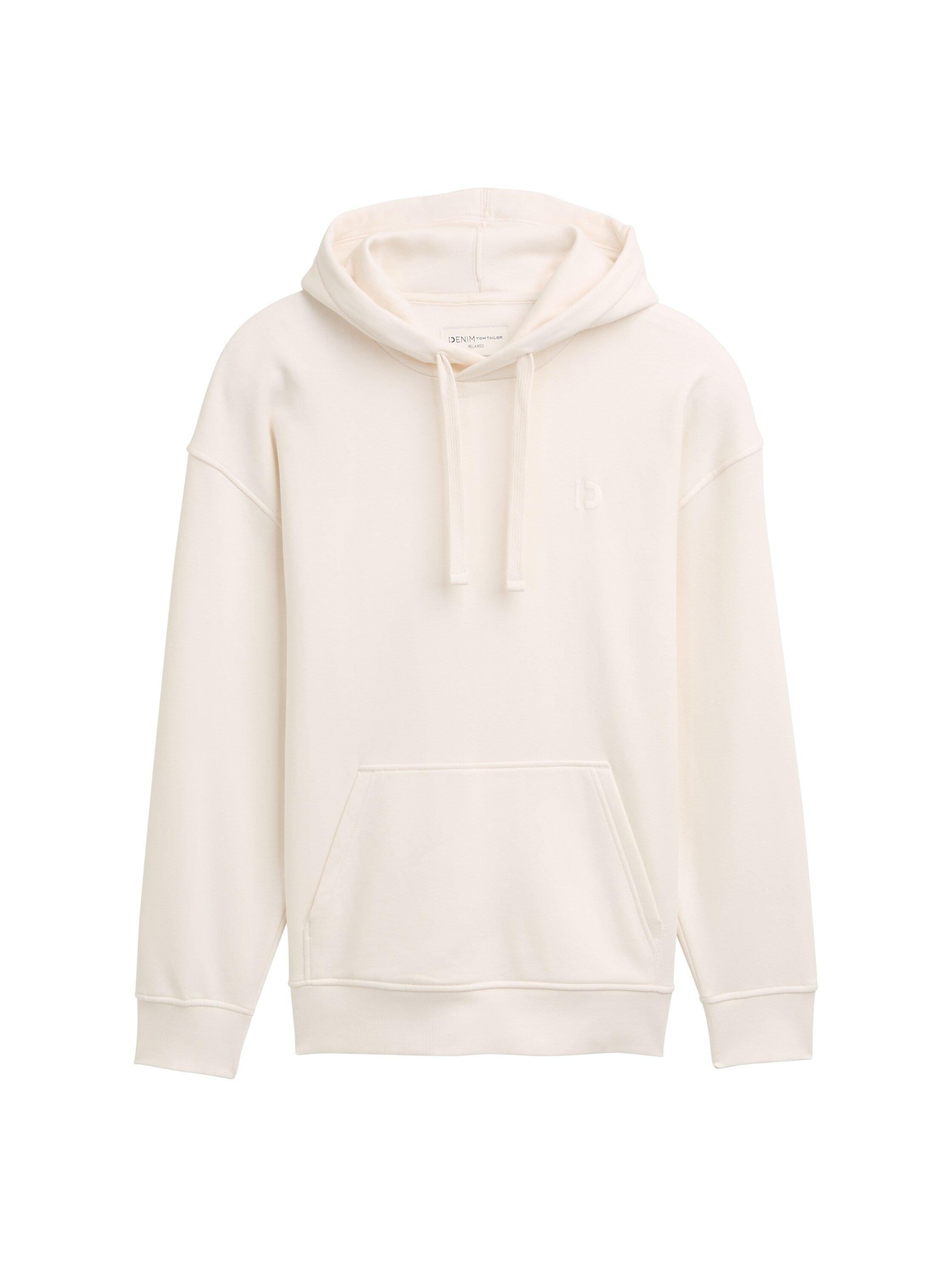 Tom Tailor Relaxed Fit Beige Hoodie With Back Print
