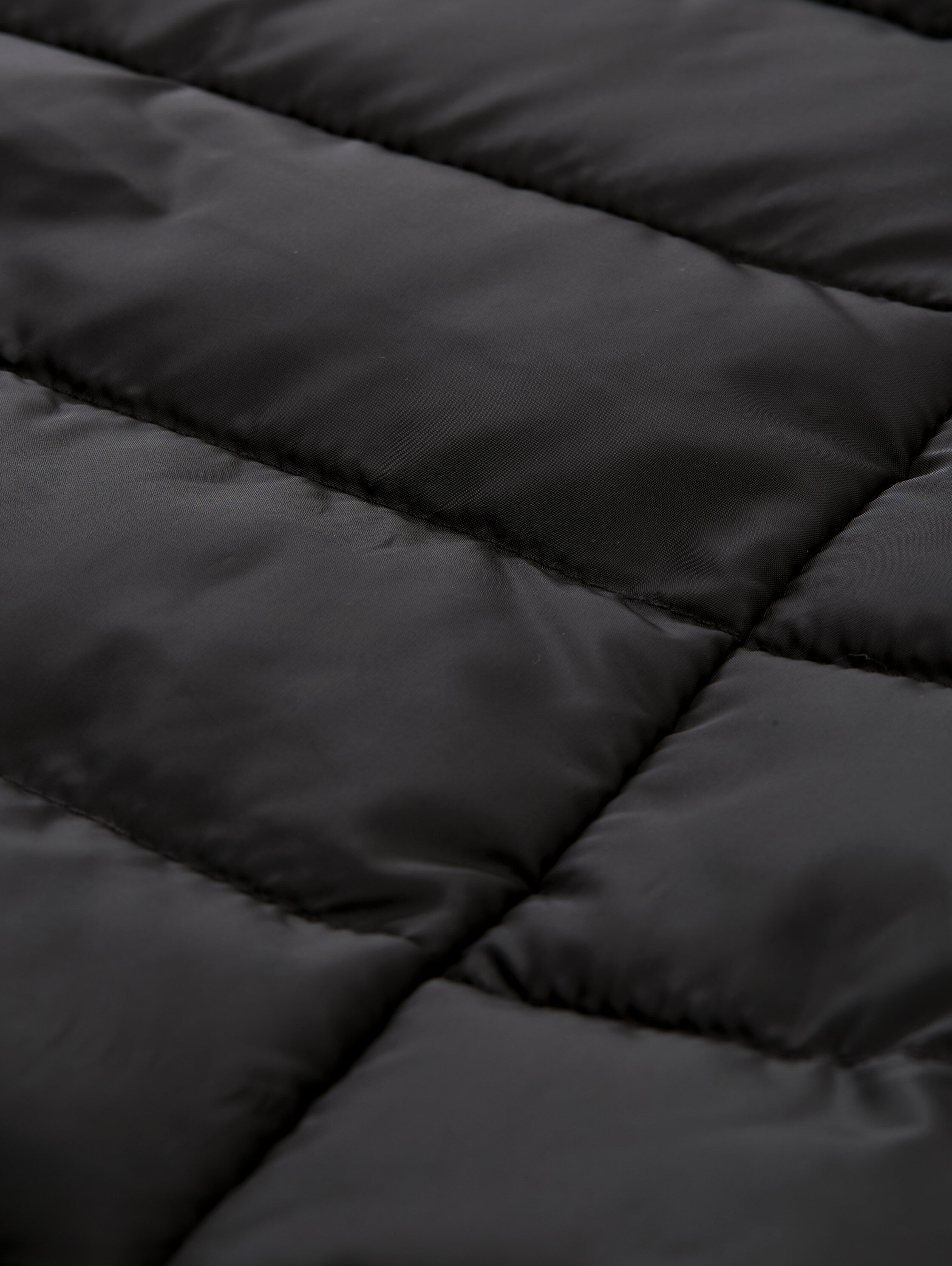 Tom Tailor Light Weight Quilted Black Long Jacket