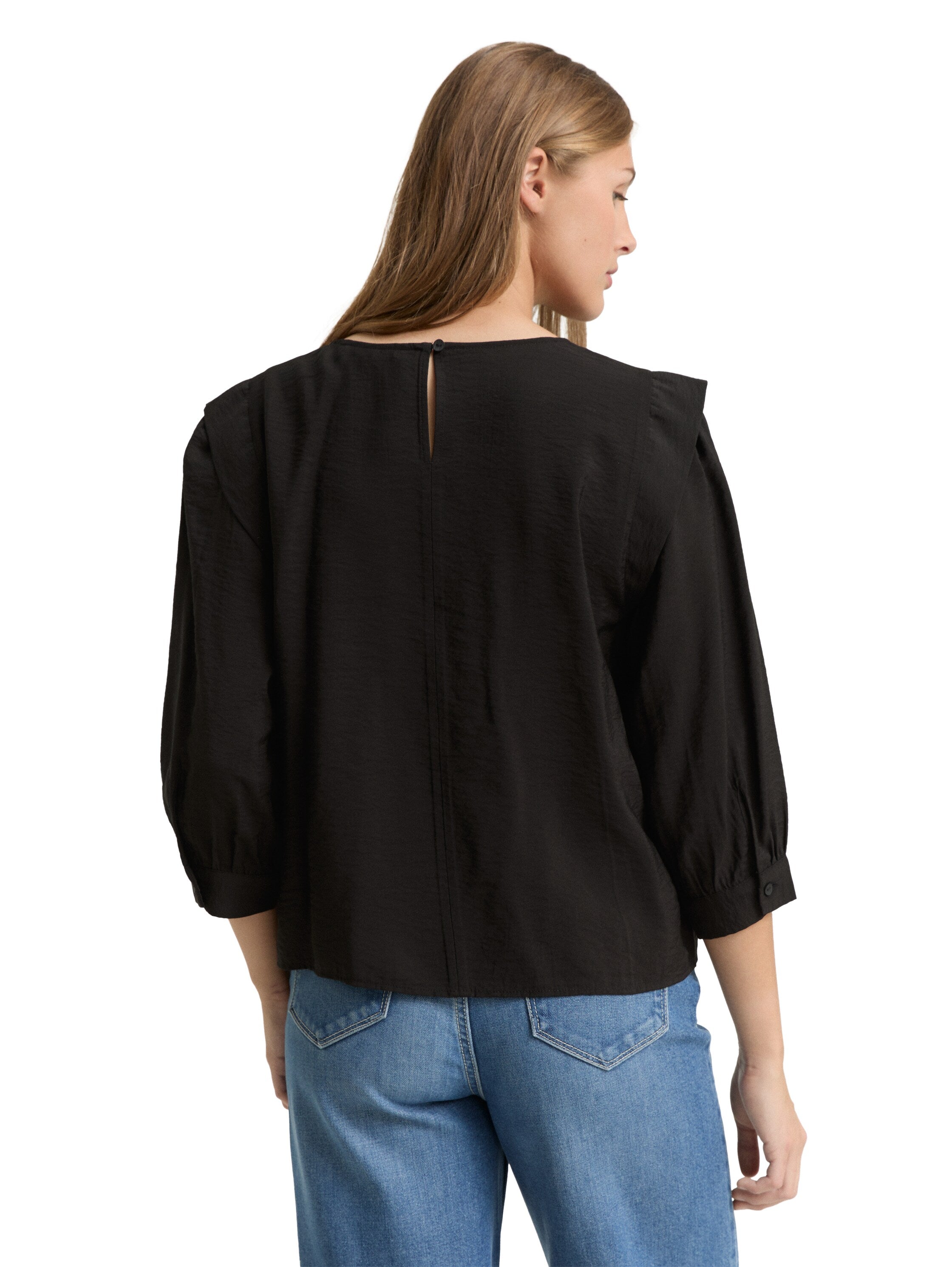 Tom Tailor Deep Black Loose Fit Blouse