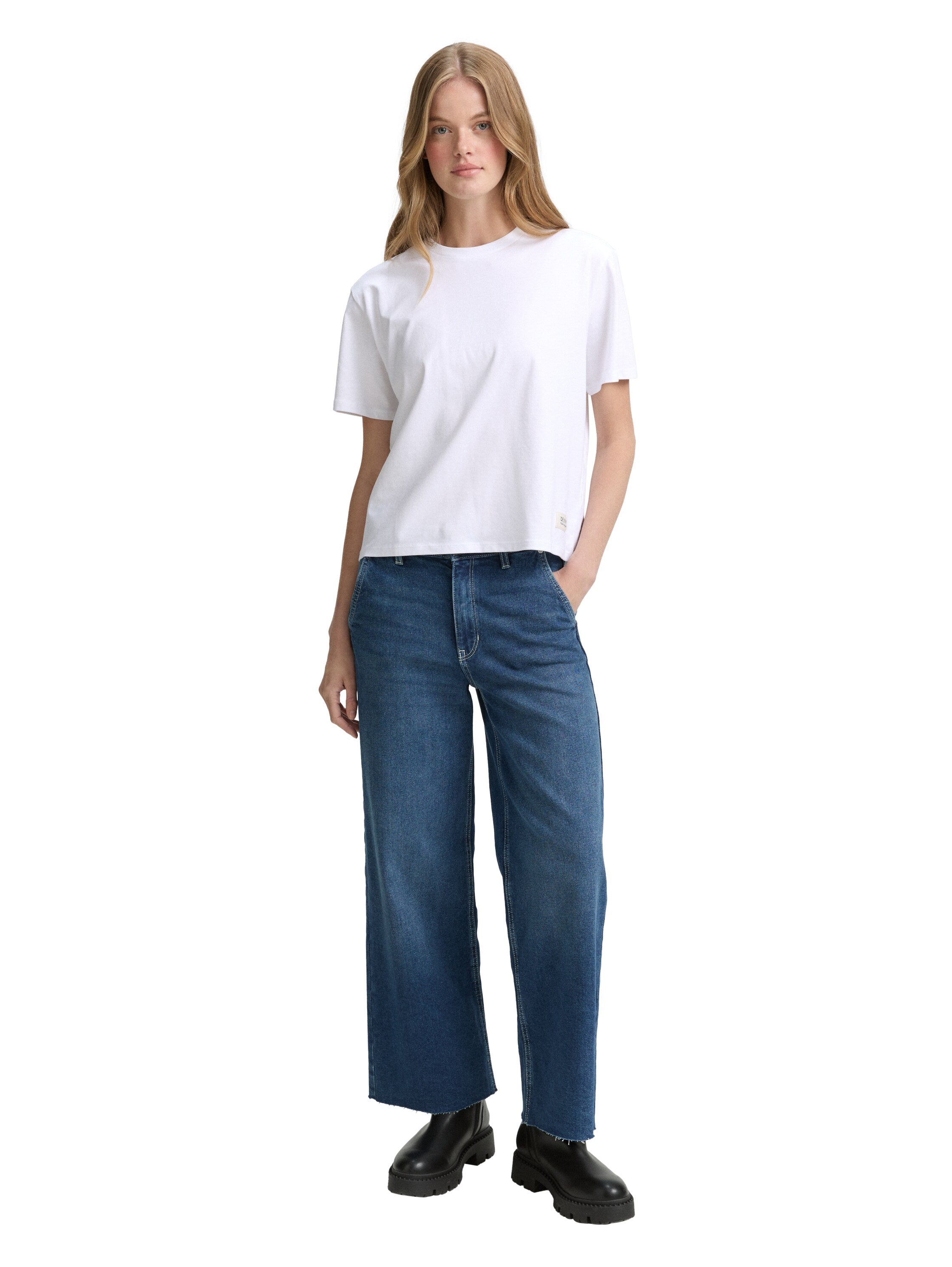 Tom Tailor Boxy Fit White T-shirt