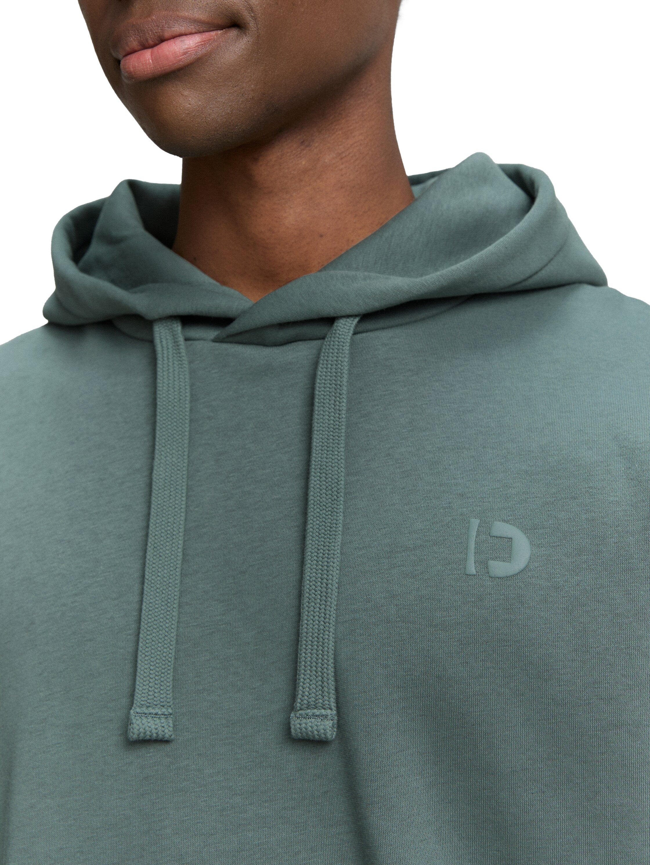 Tom Tailor Relaxed Fit Washed Green Hoodie With Back Print