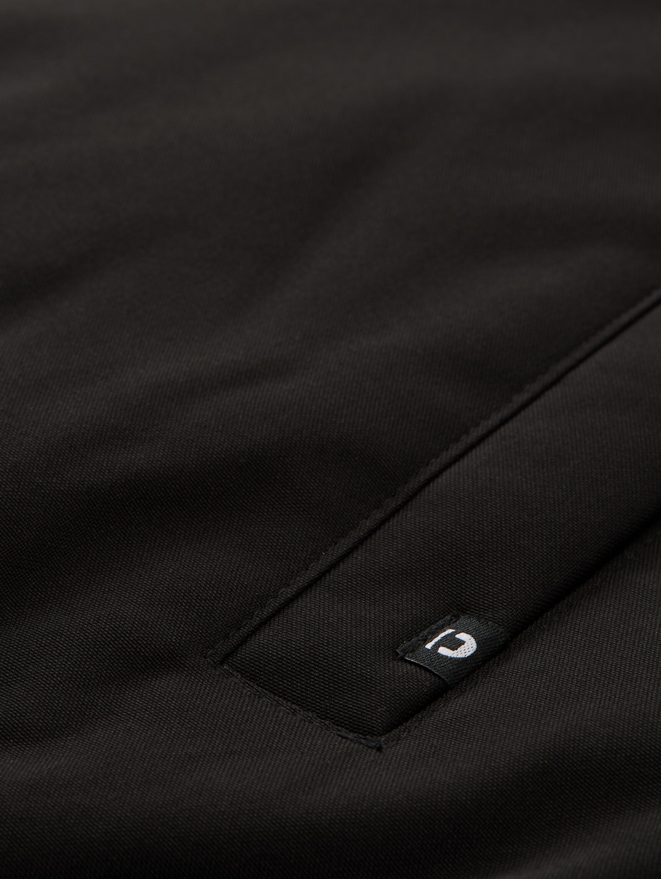 Tom Tailor Black Jacket With Stand-Up Collar