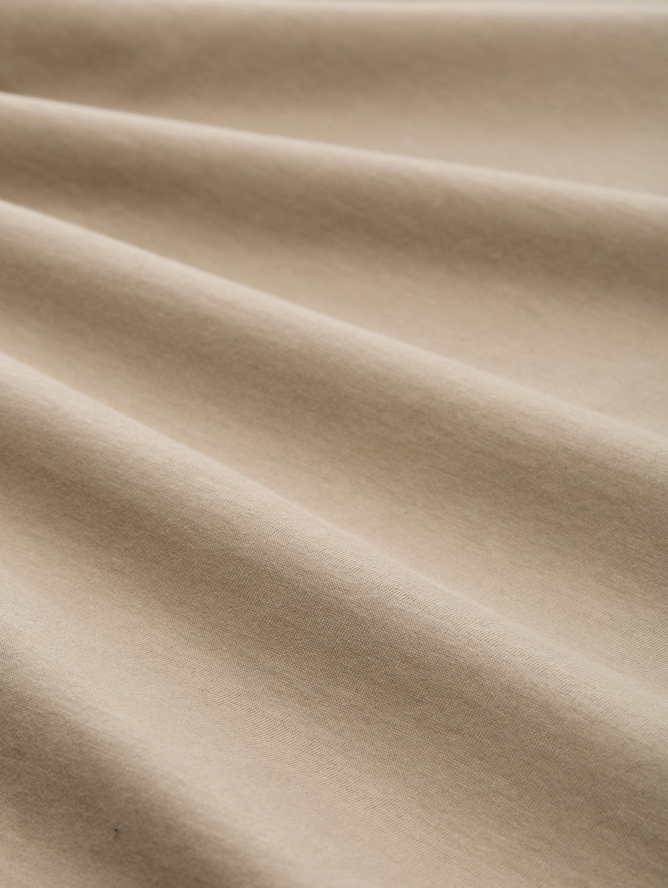 Tom Tailor Camel Round Neck Basic T-shirt With Chest Pocket