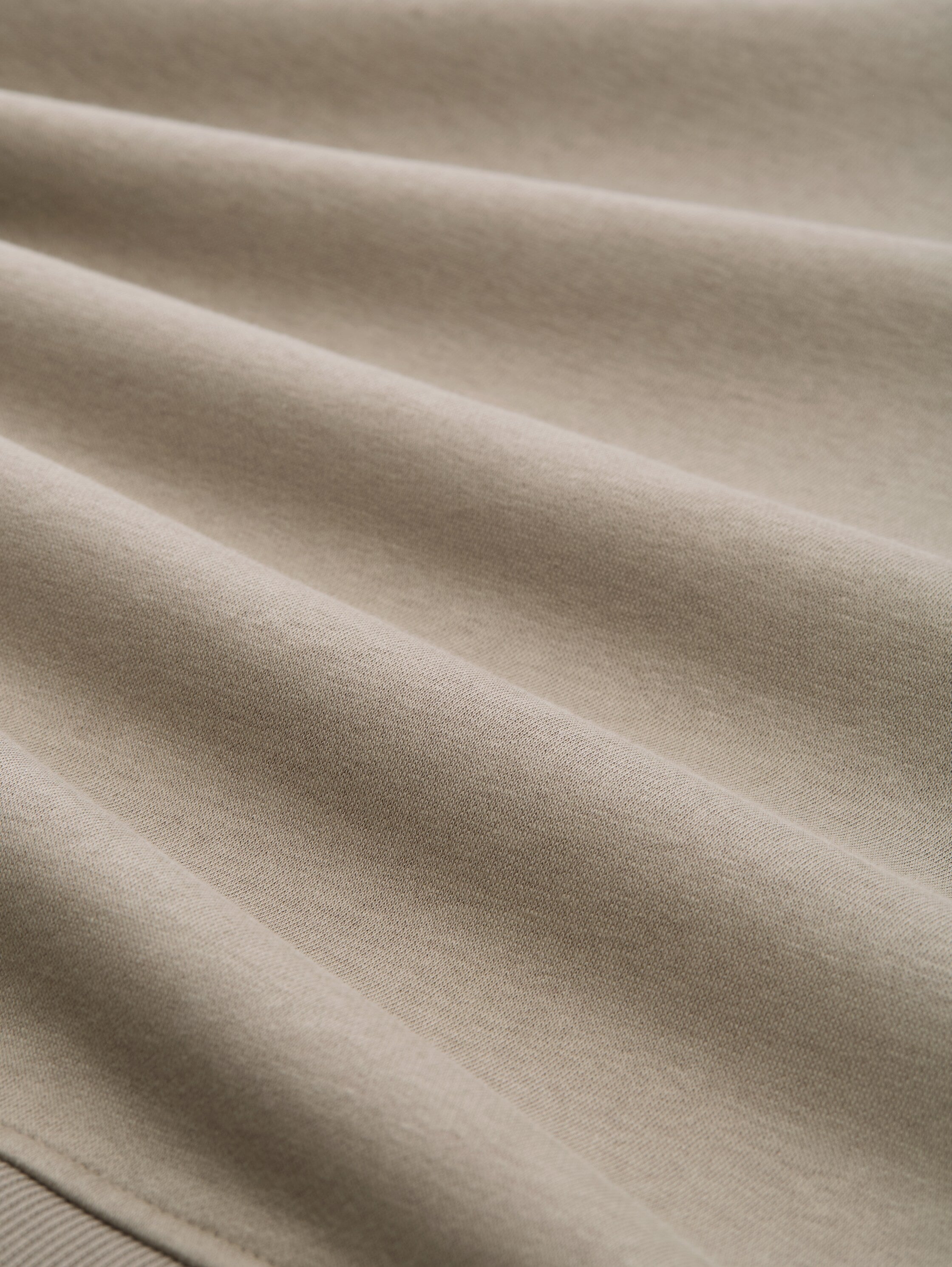 Tom Tailor Troyer Beige Sweater With Logo Print