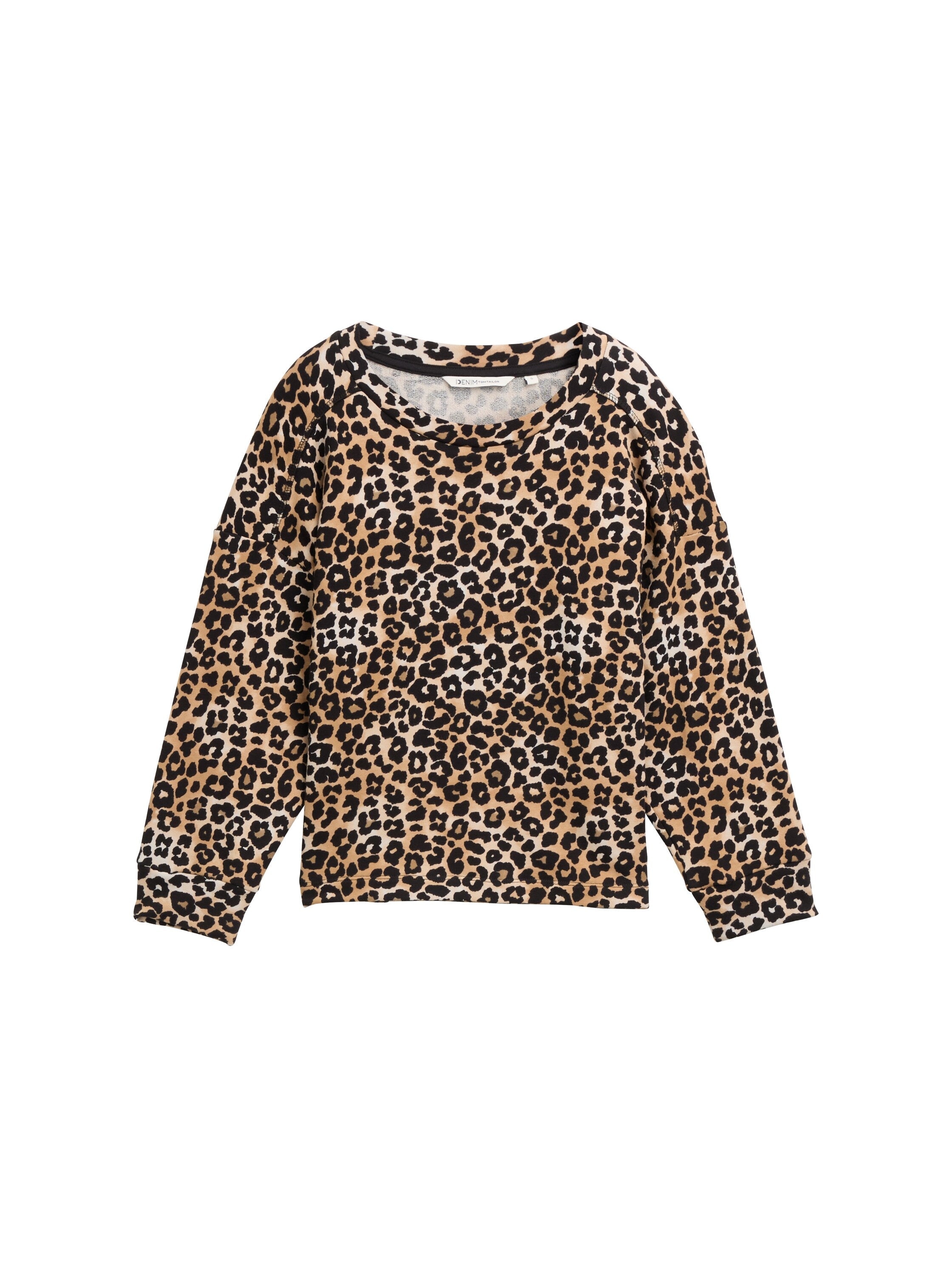 Tom Tailor Round Neck Sweater With Animal Print