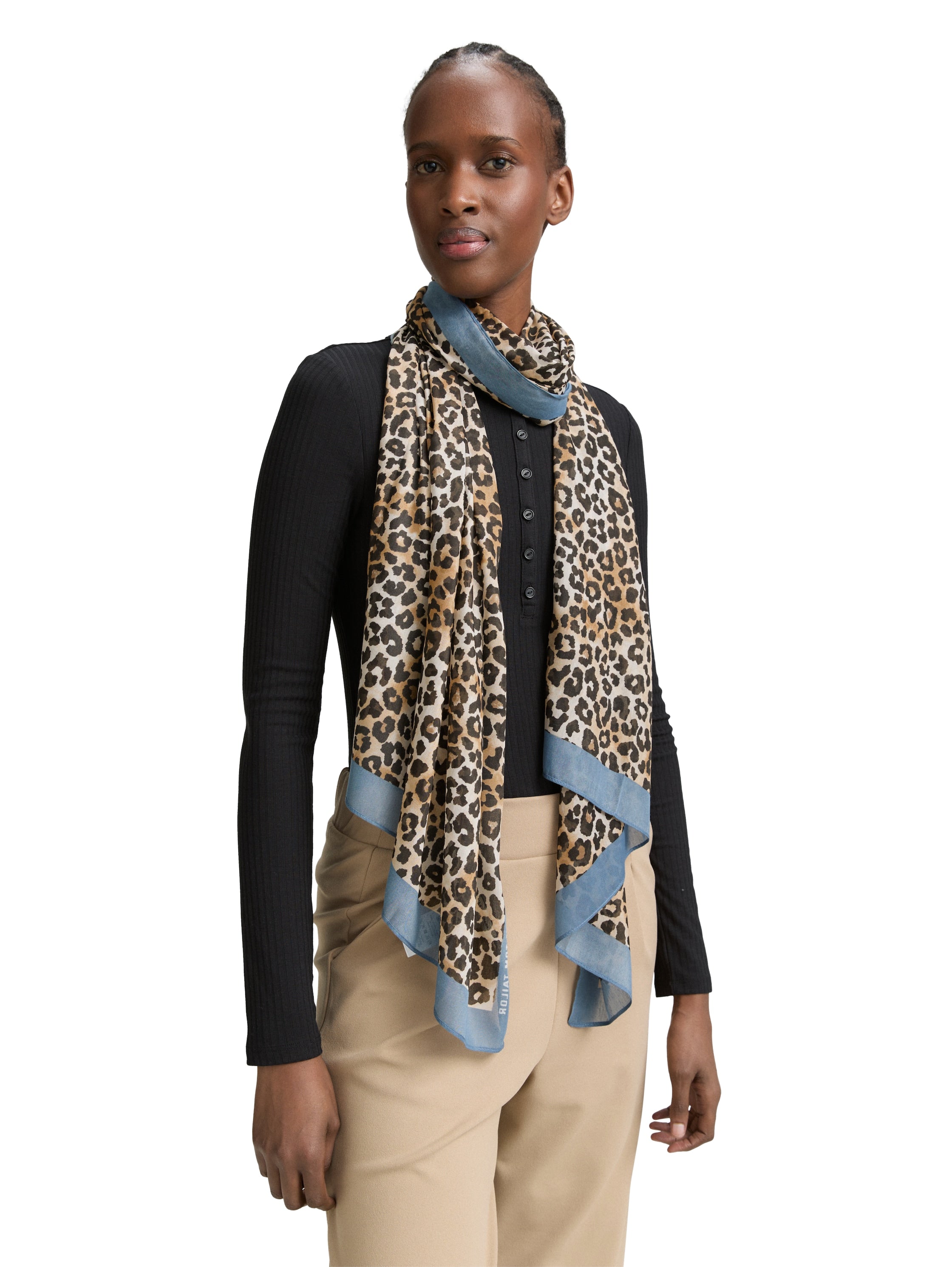 Tom Tailor Warm Animal Print Scarf