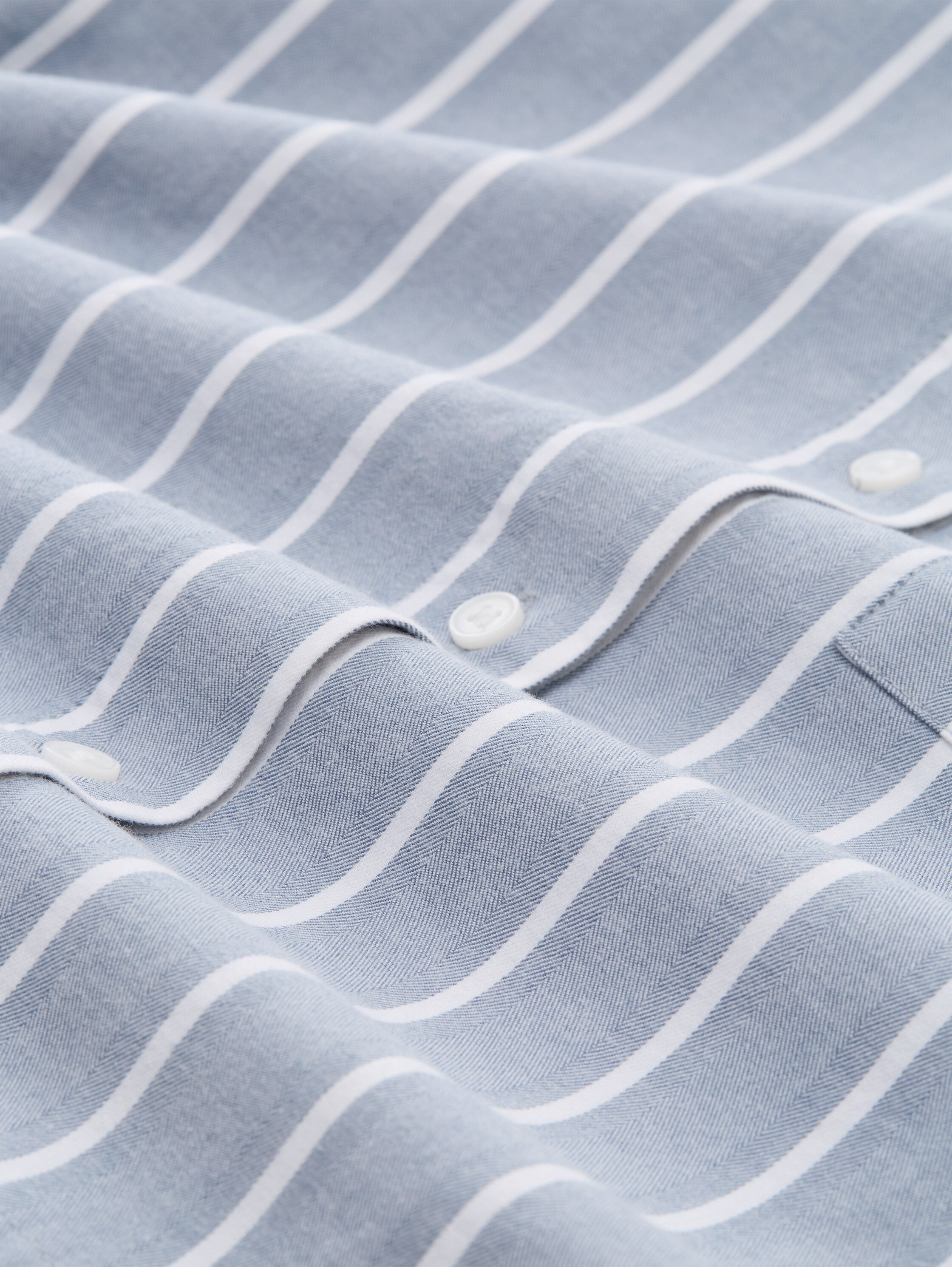 Tom Tailor Boxy Fit Blue With White Stripe Shirt