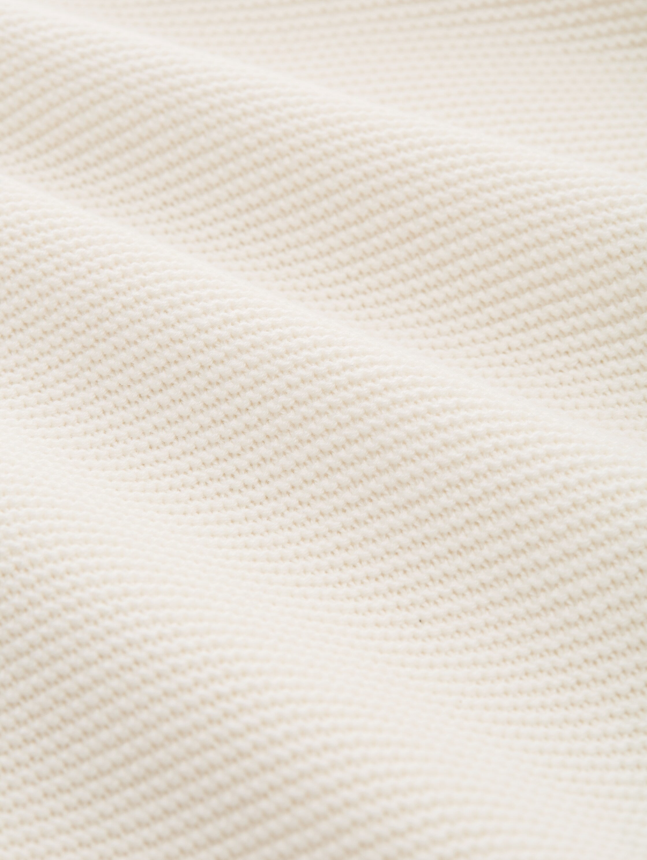 Tom Tailor Relaxed Fit Gardenia White Pullover