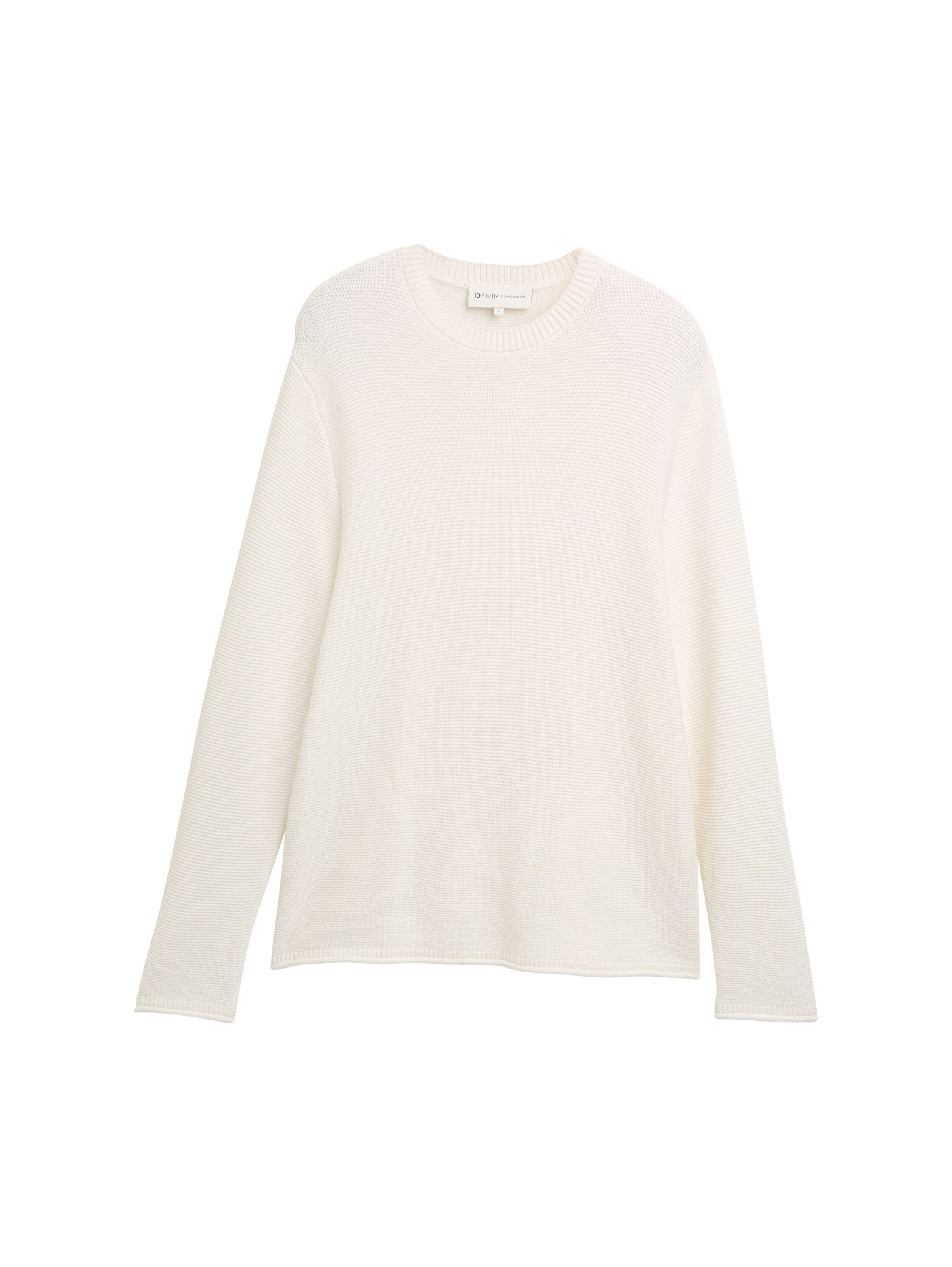 Tom Tailor Relaxed Fit Gardenia White Pullover