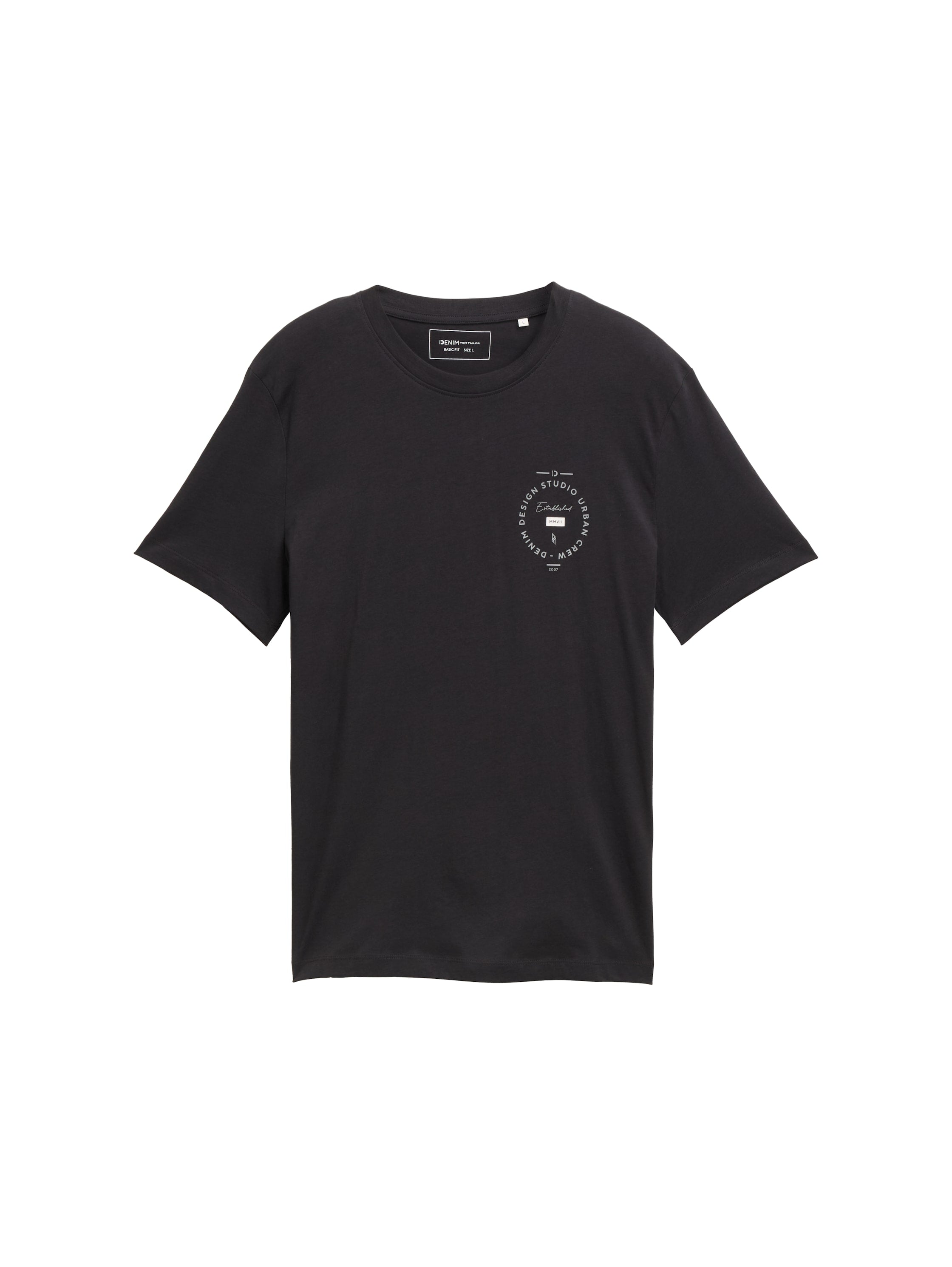 Tom Tailor Black T-shirt with Print