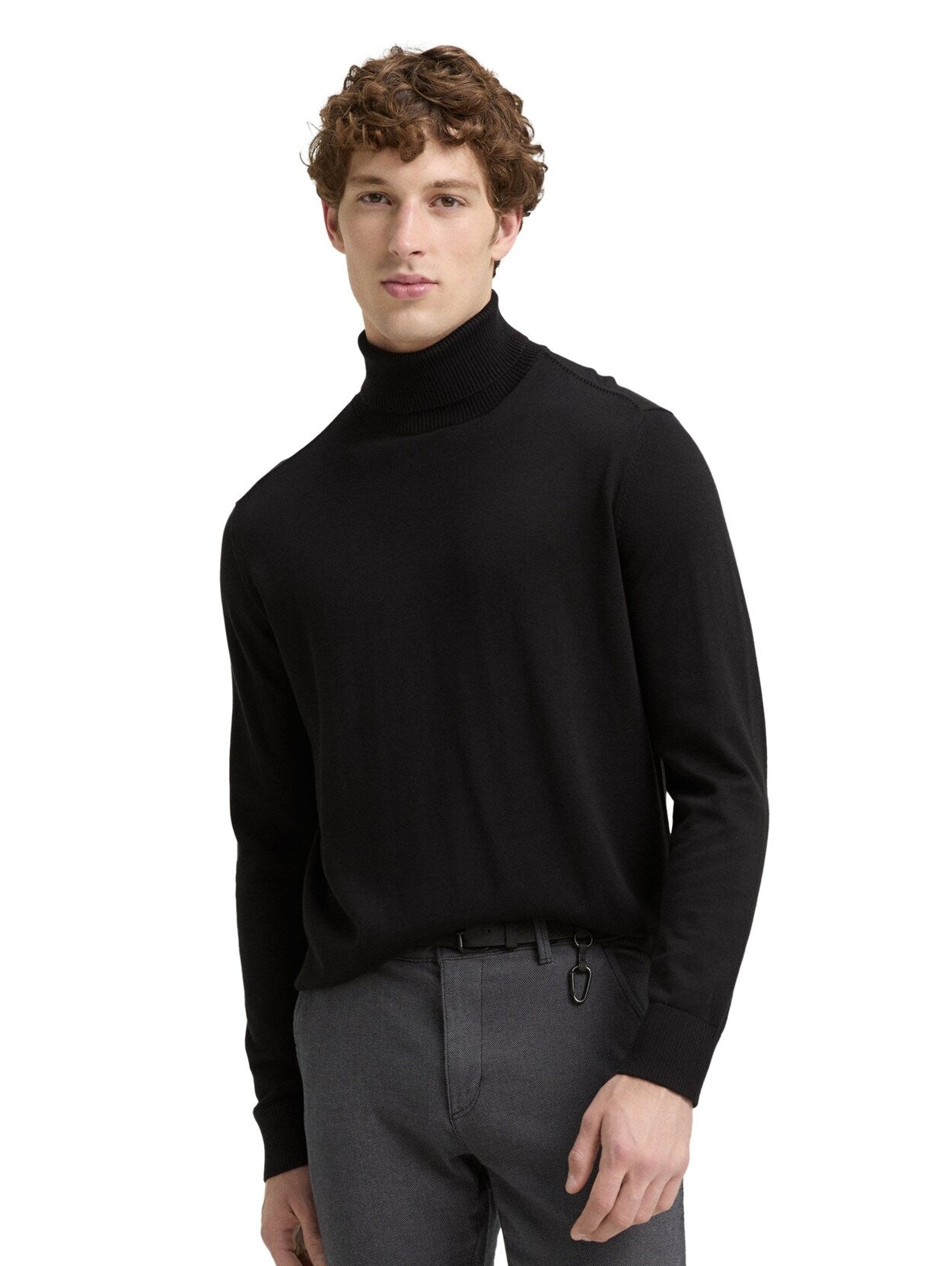 Tom Tailor High Neck Knitwear Black Pullover