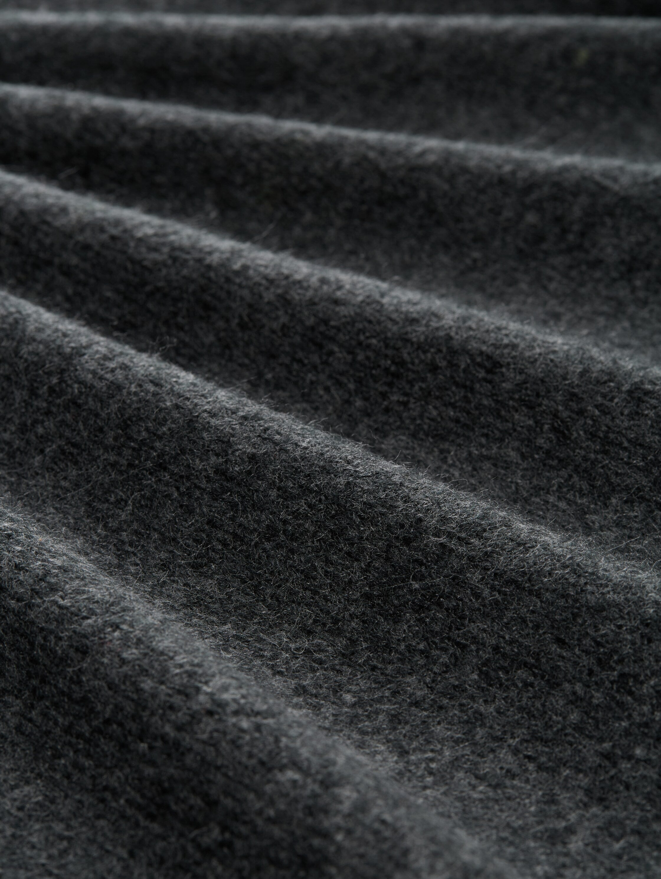 Tom Tailor Dark Grey Melange Cardigan With Hood