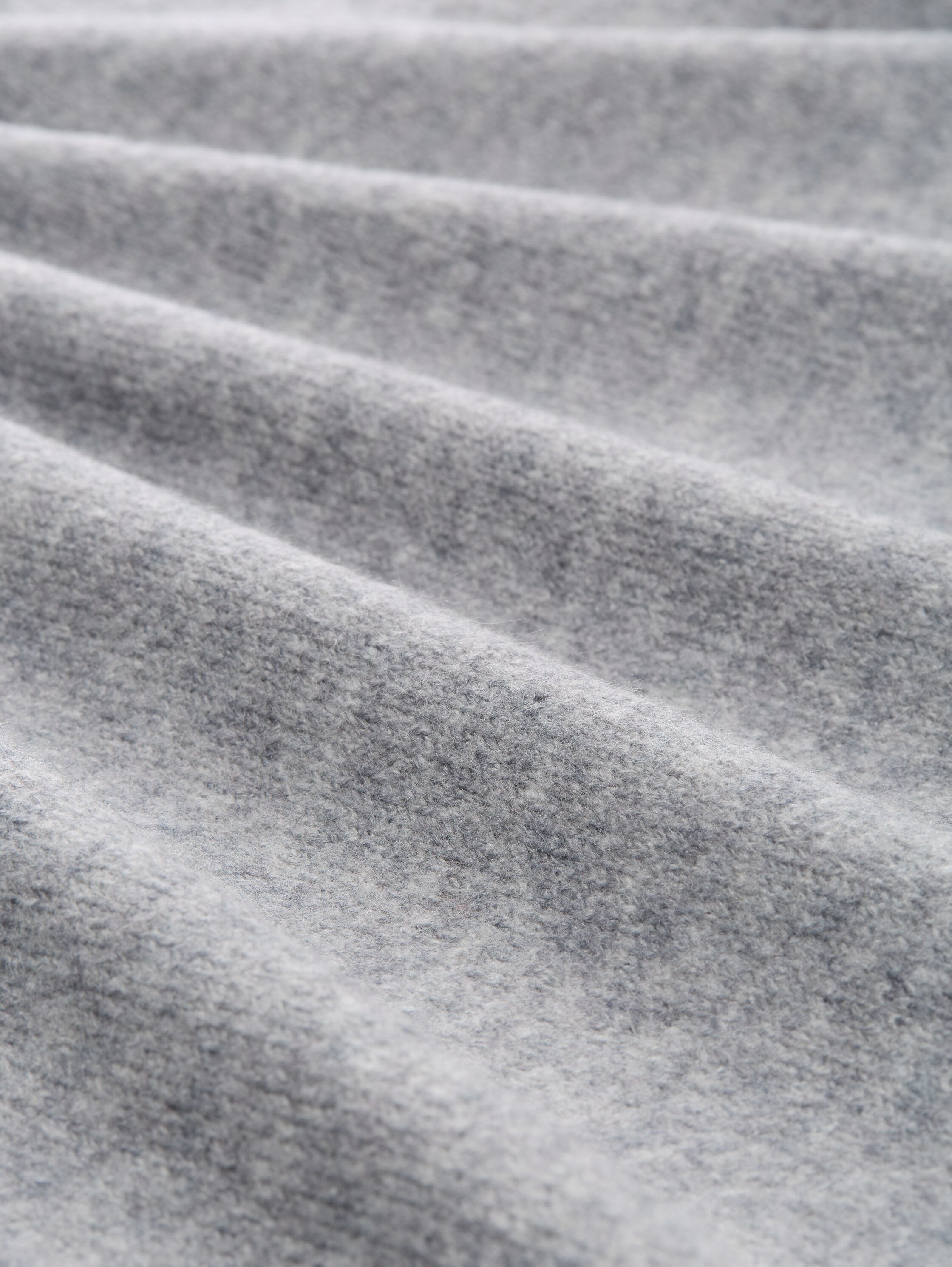 Tom Tailor Light Grey Melange Cardigan With Hood