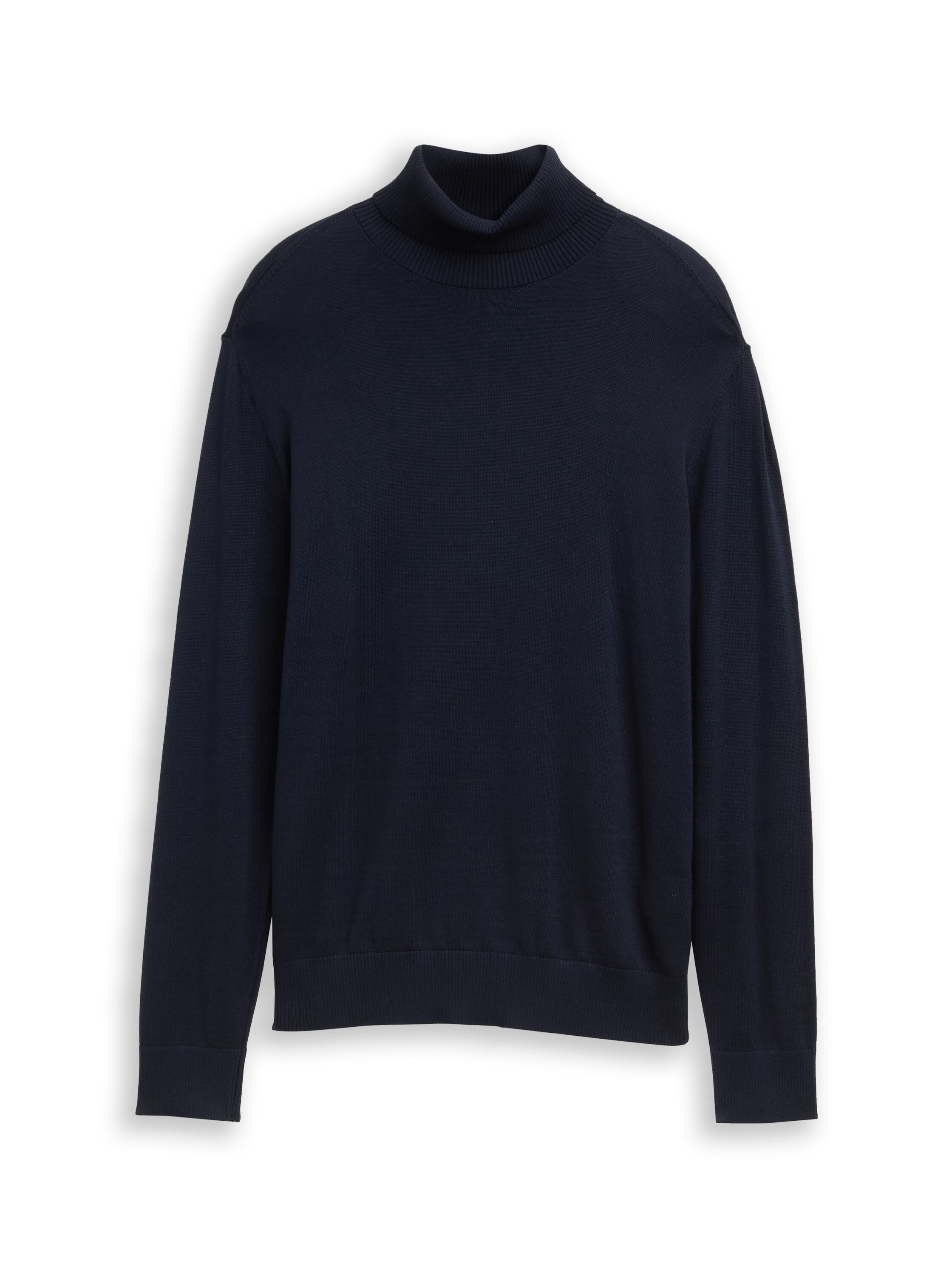 Tom Tailor High Neck Knitwear Navy Pullover