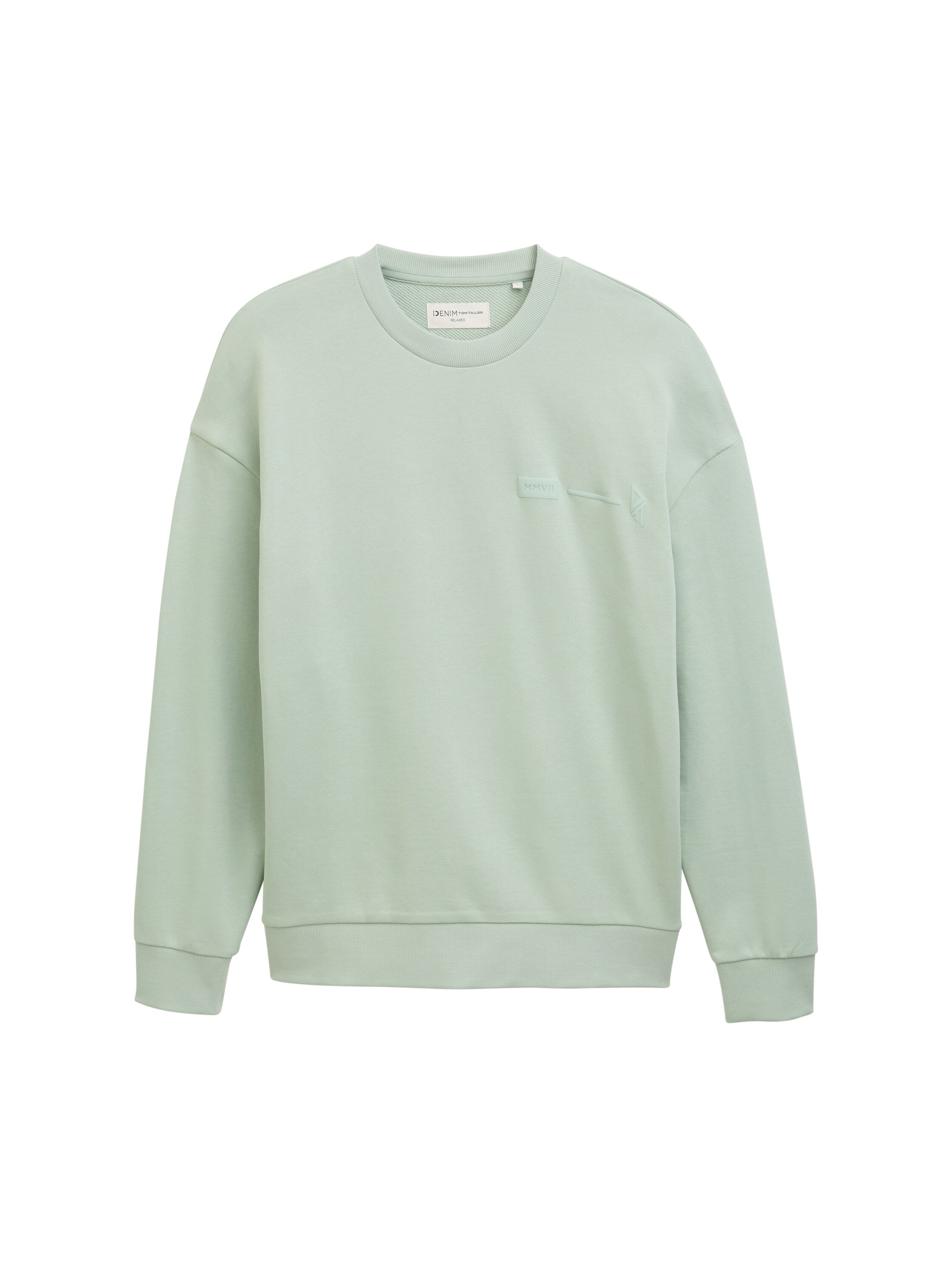 Tom Tailor Relaxed Fit Mint Sweater With Back print