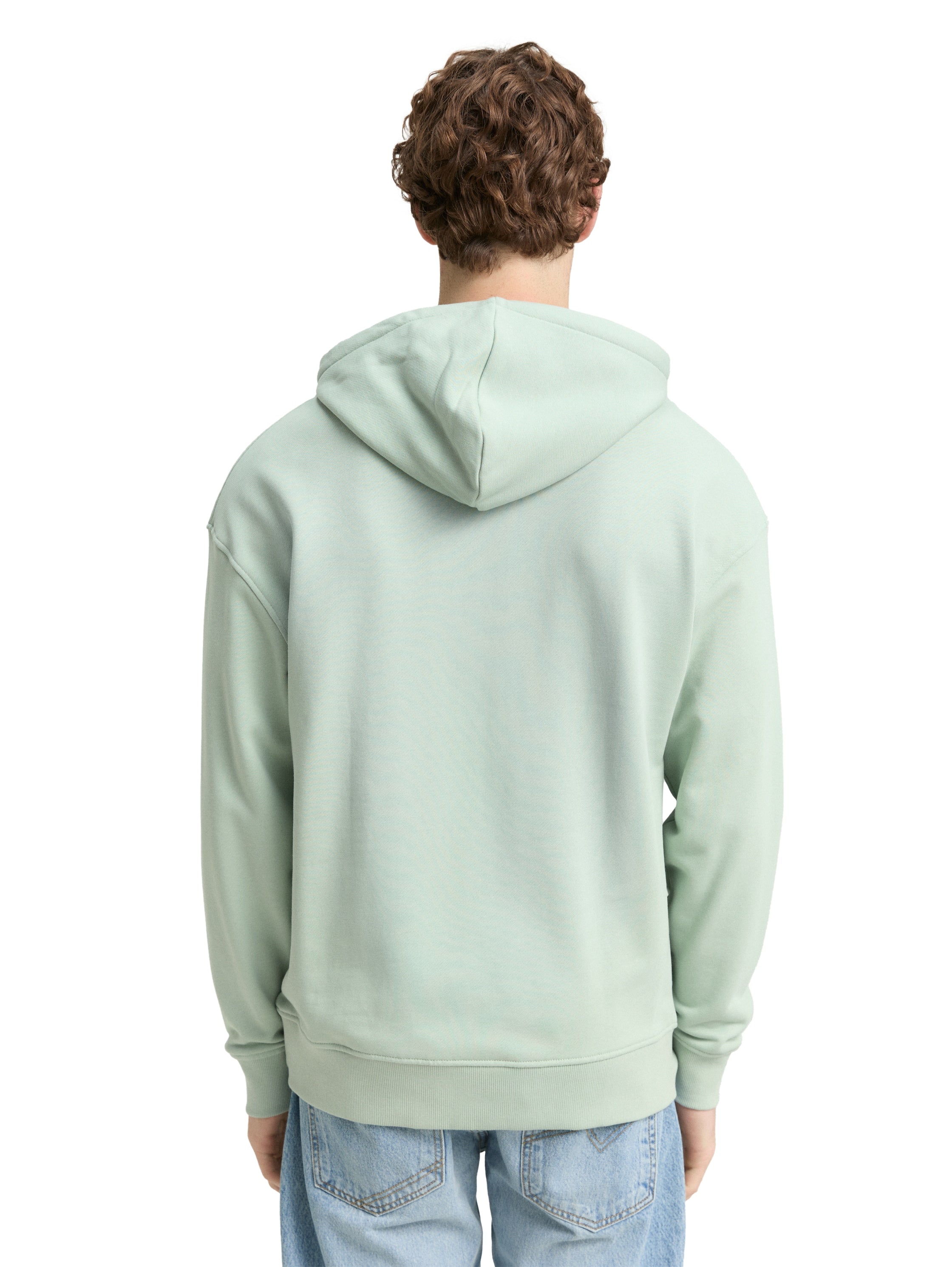 Tom Tailor Relaxed Fit Mint Hoodie Sweatshirt with Print