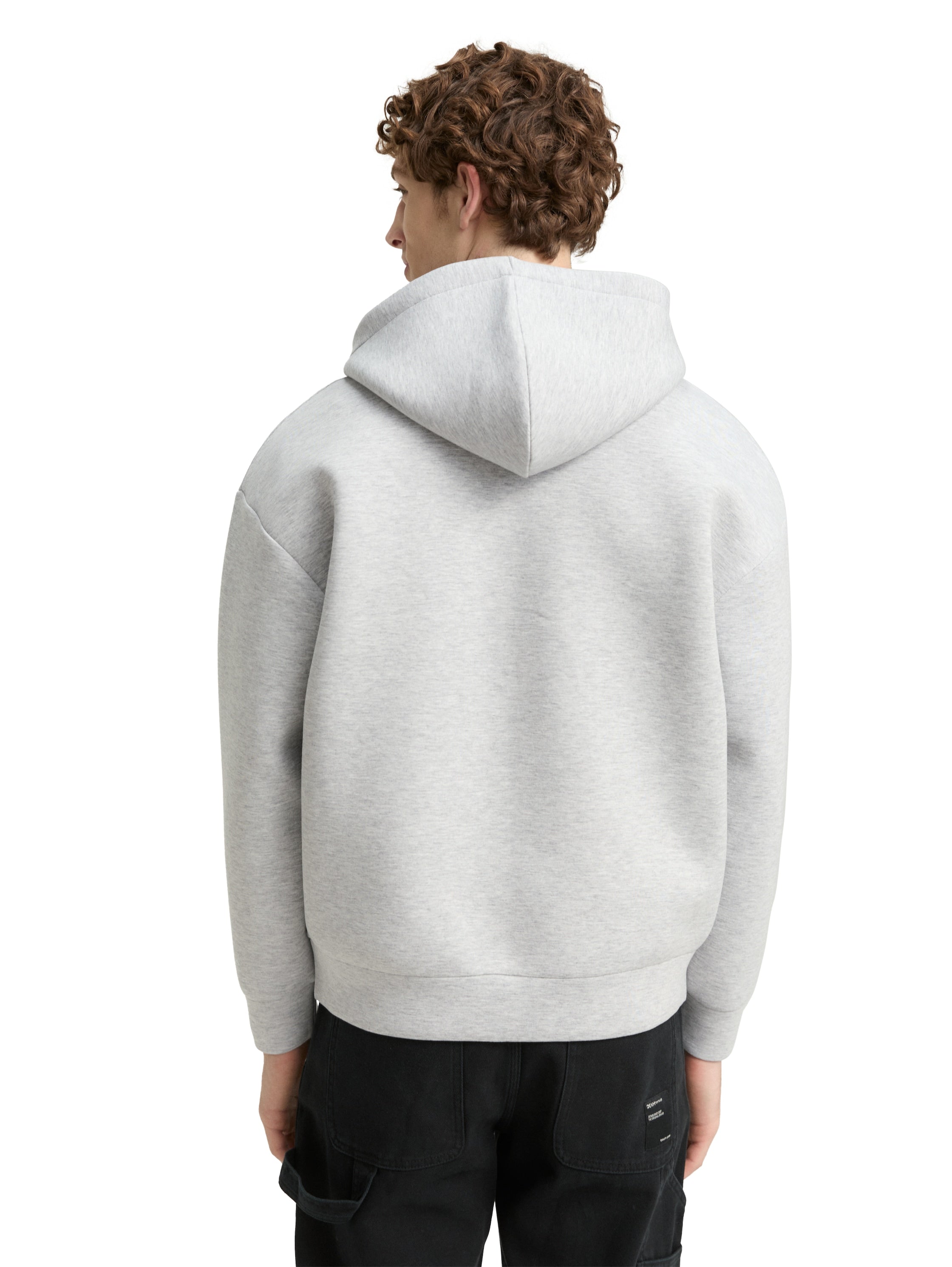 Tom Tailor Relaxed Fit Hoodie Sweat Grey Jacket From Scuba