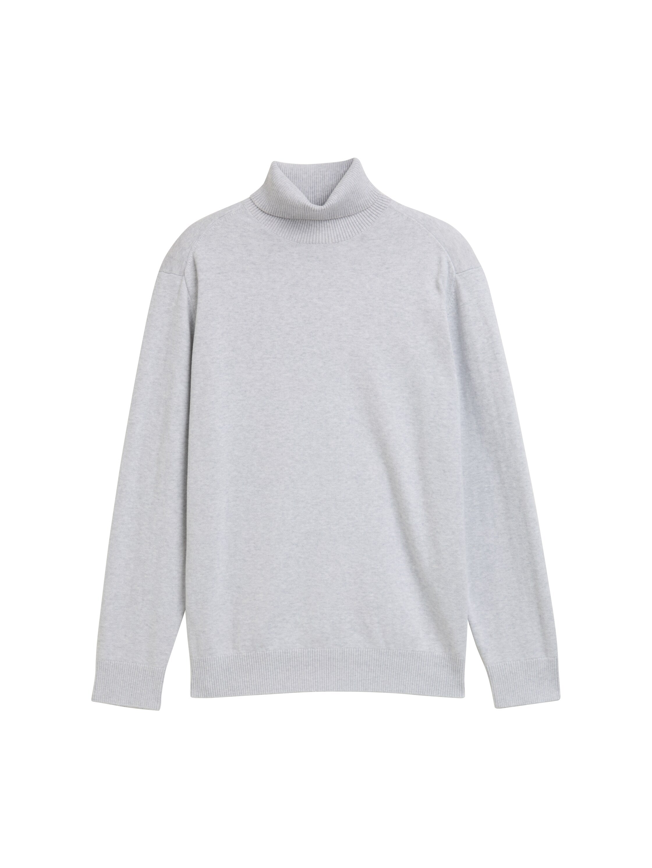 Tom Tailor High Neck Knitwear Light Grey Pullover