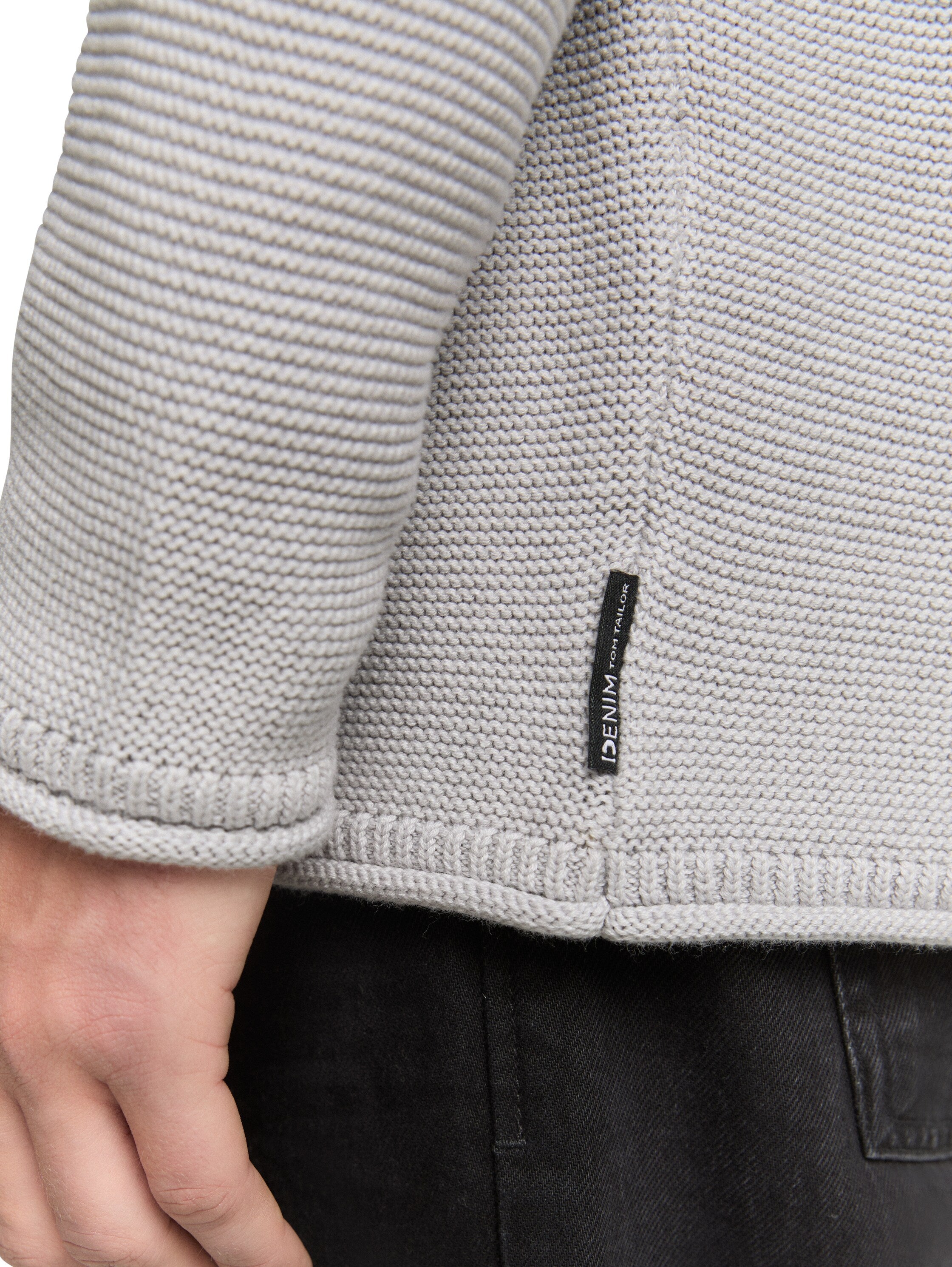 Tom Tailor Relaxed Fit Light Stone Grey Pullover