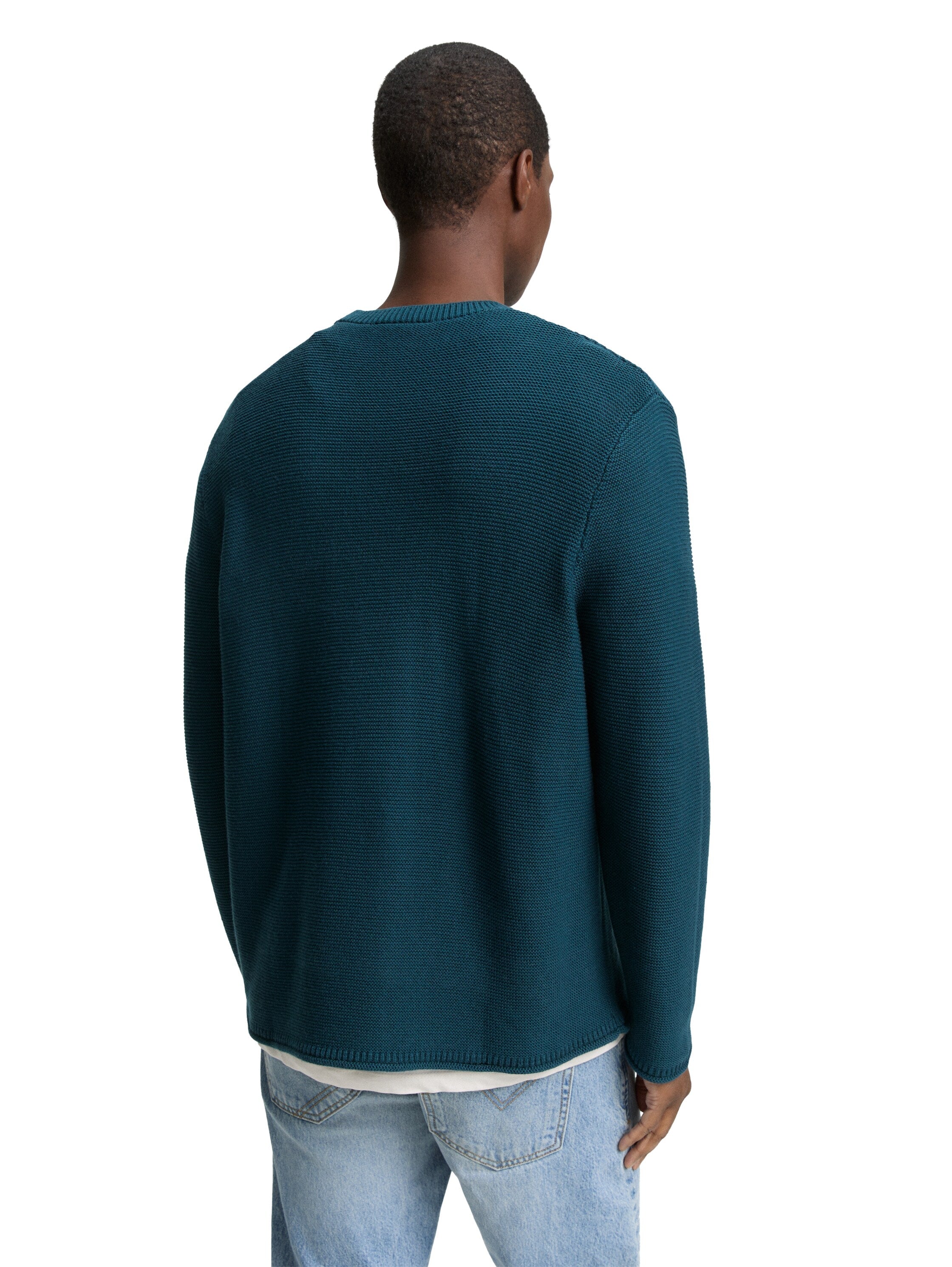 Tom Tailor Relaxed Fit Petrol Pullover