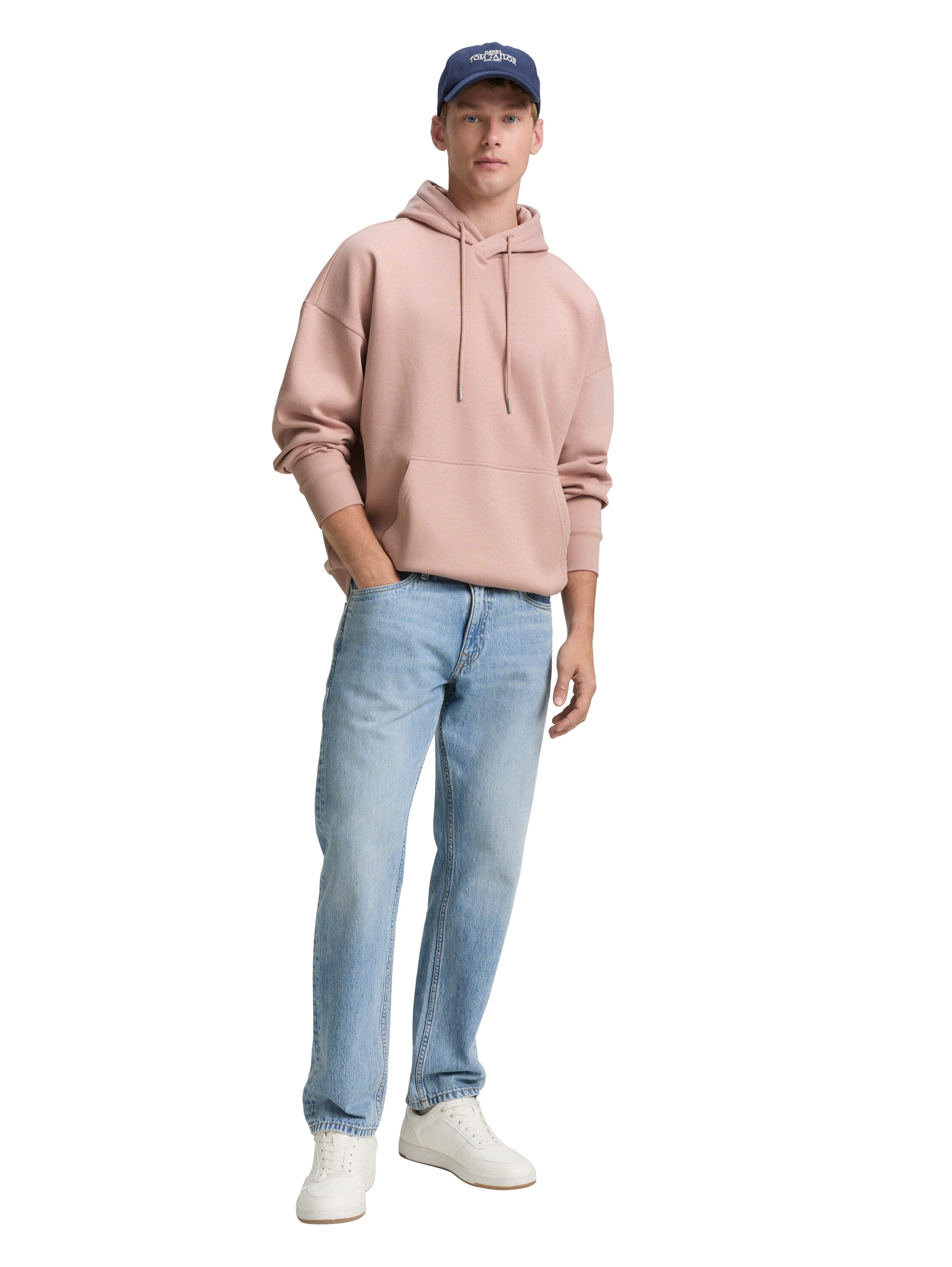 Tom Tailor Pink Hoodie With Kangaroo Pocket