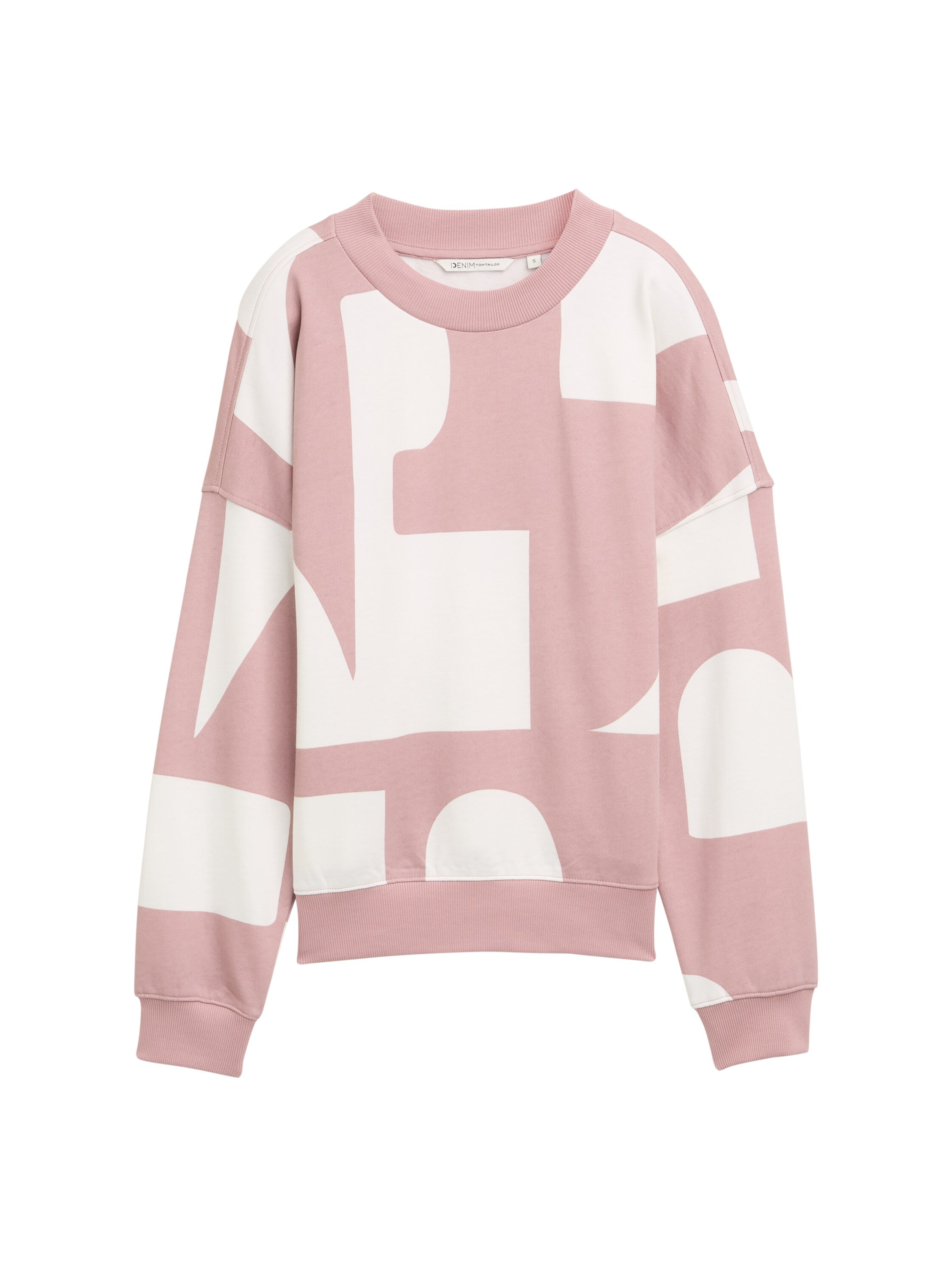 Tom Tailor Loose Fit Pink Sweater With Pattern