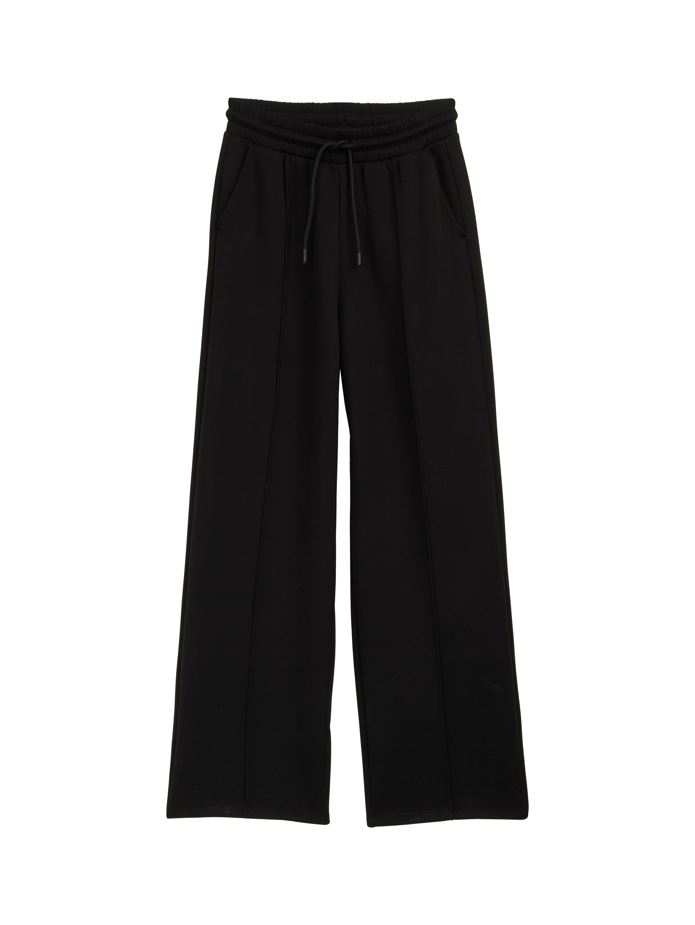 Tom Tailor Deep Black Straight Scuba Pant